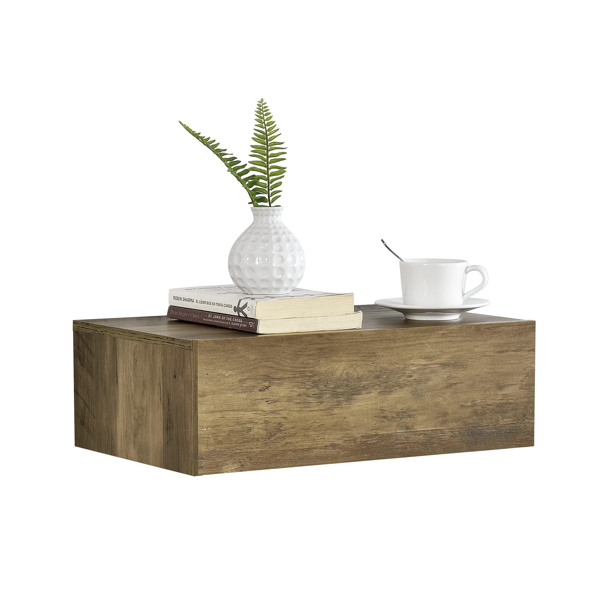 Oslo Wandregal Nachttisch Holz Natural 