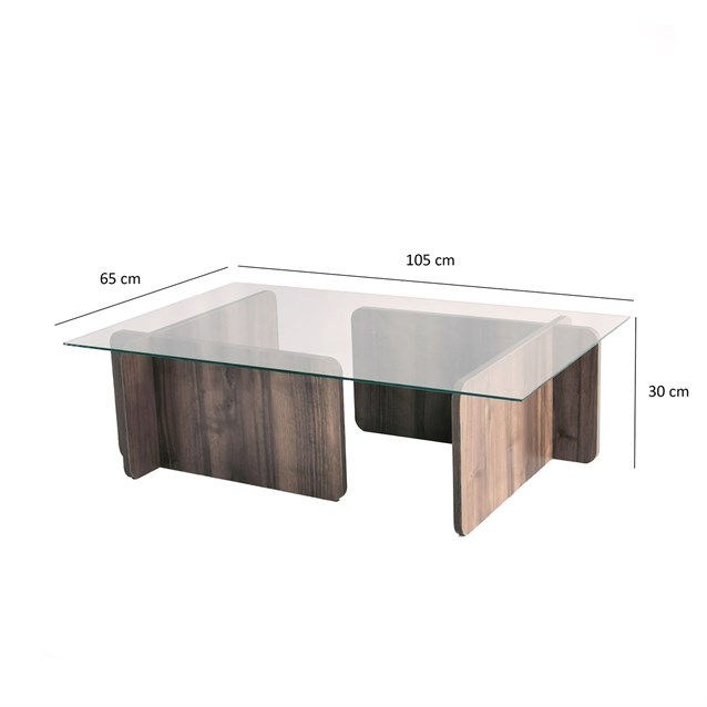 Couchtisch Sicherheitsglas 105cm