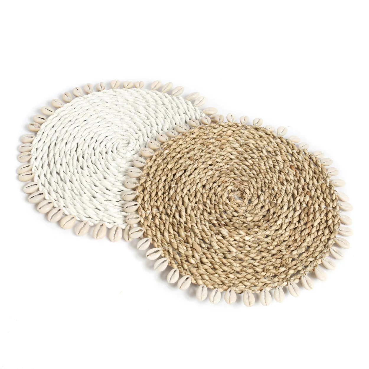 The Seagrass Basket Coaster - White