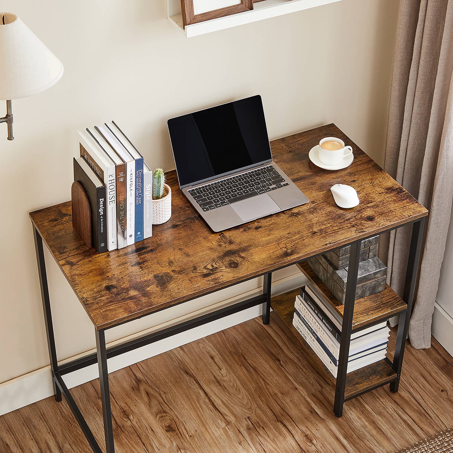 Brillac Desk Rustic Oak Decor