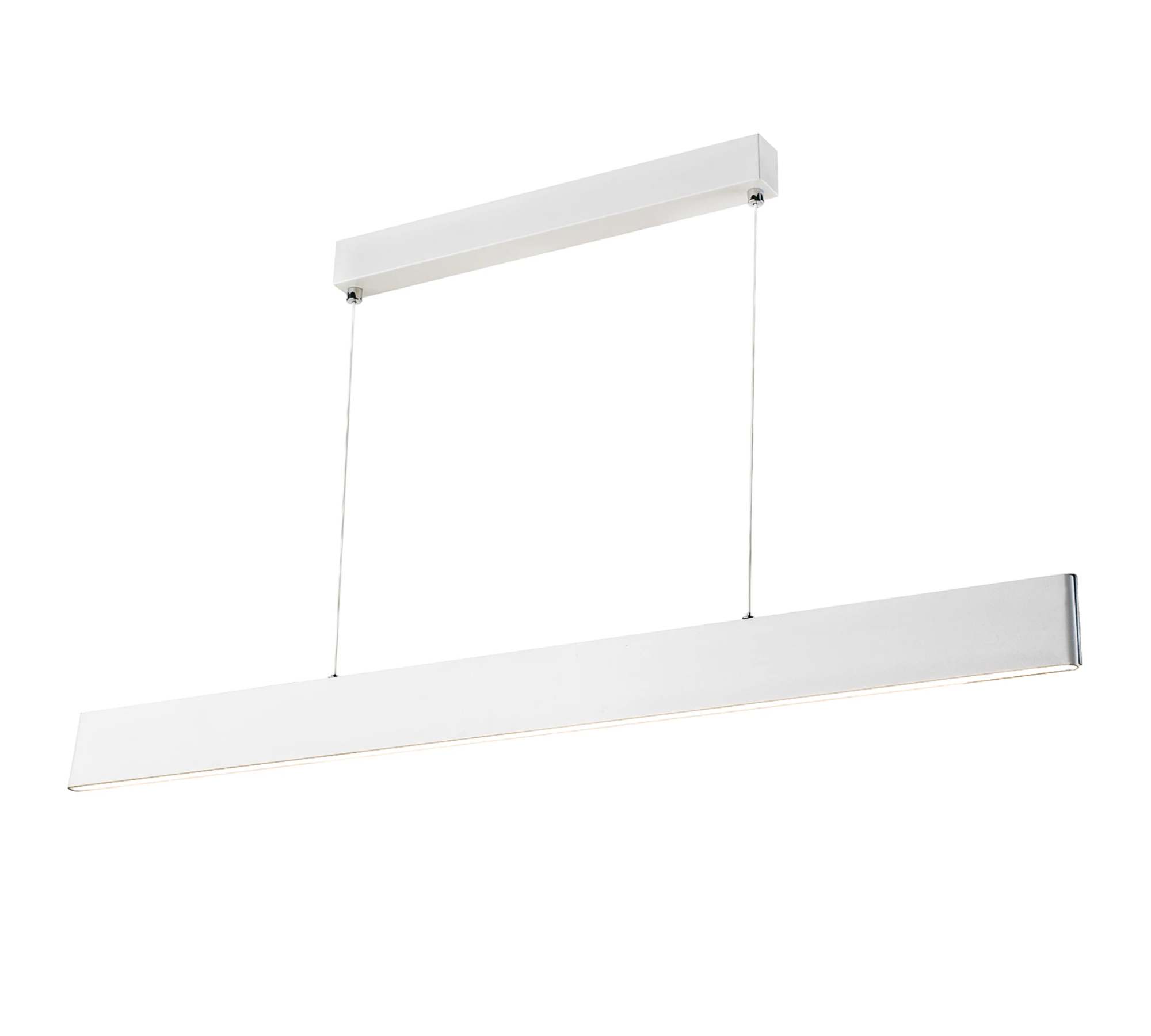 LED Pendelleuchte Sileas II 1-flammig Weiß