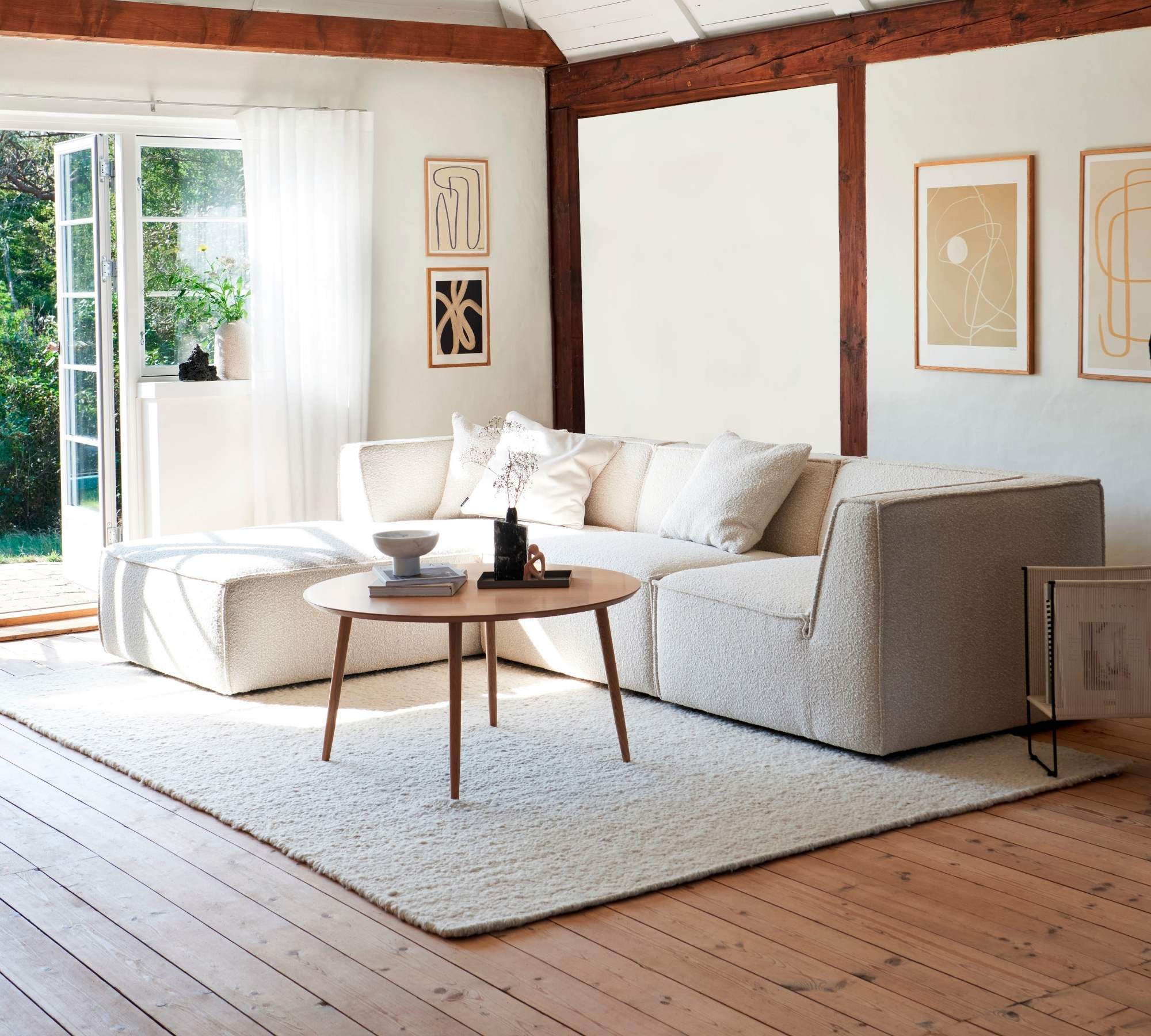 Dane 1-Sitzer Récamiere Links Velour Matt Amber