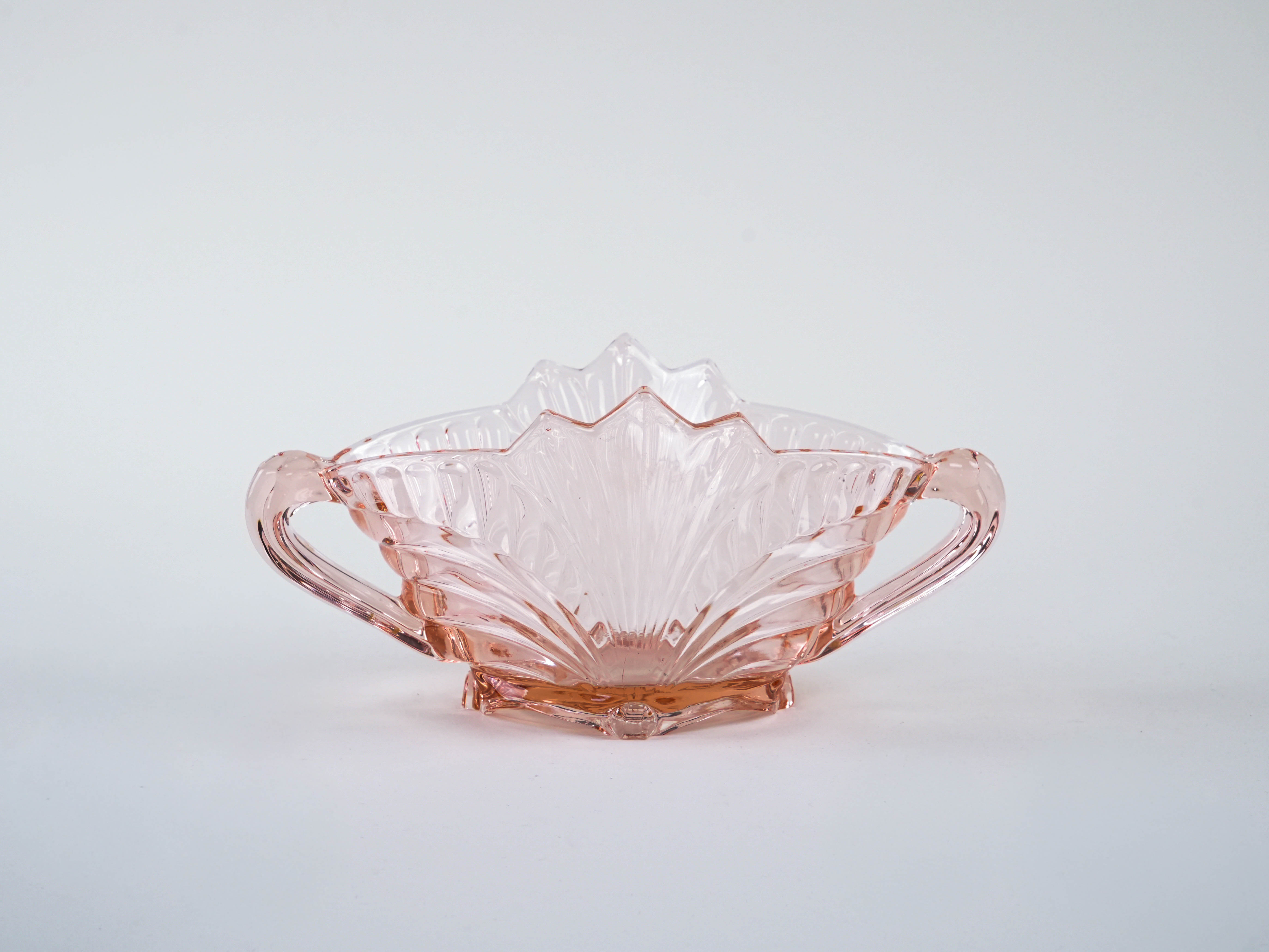 Glasschale Rosa 1970er Jahre