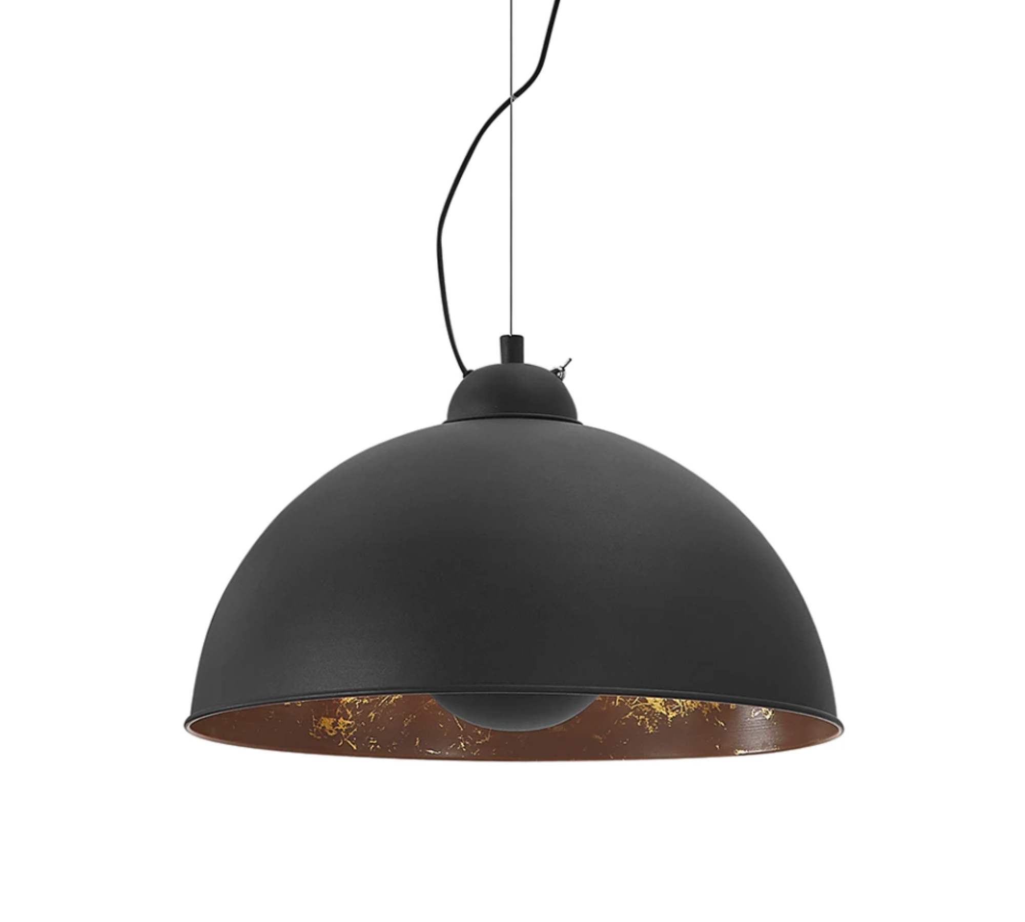 Pendant lamp Buk II Iron 1-light Gold