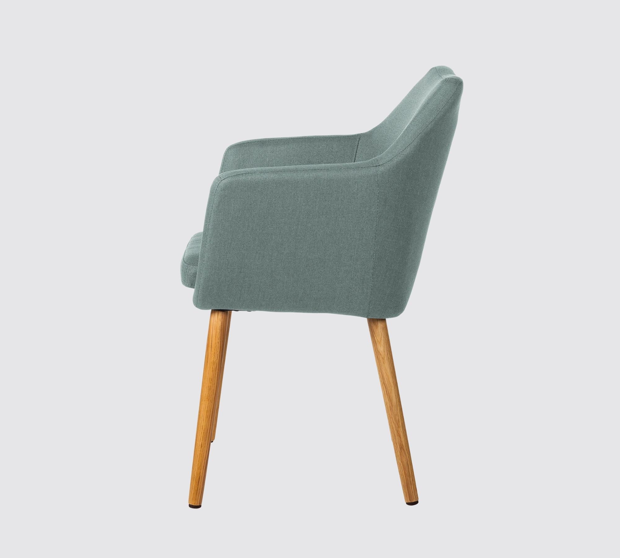 Armchair NICHOLAS Fabric: Mintgrey Single chair