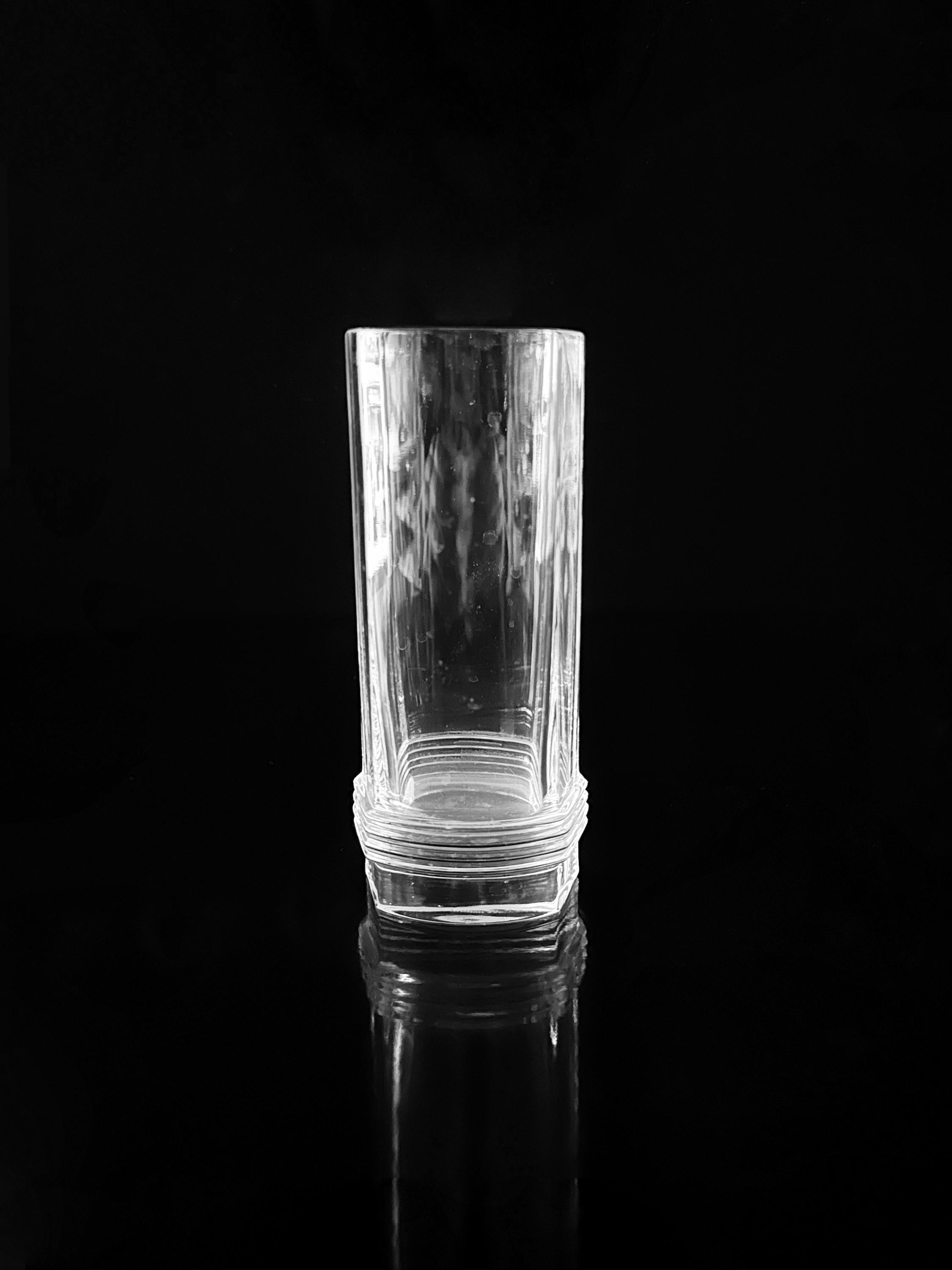 6x Vintage Highball Trinkglas Kristall