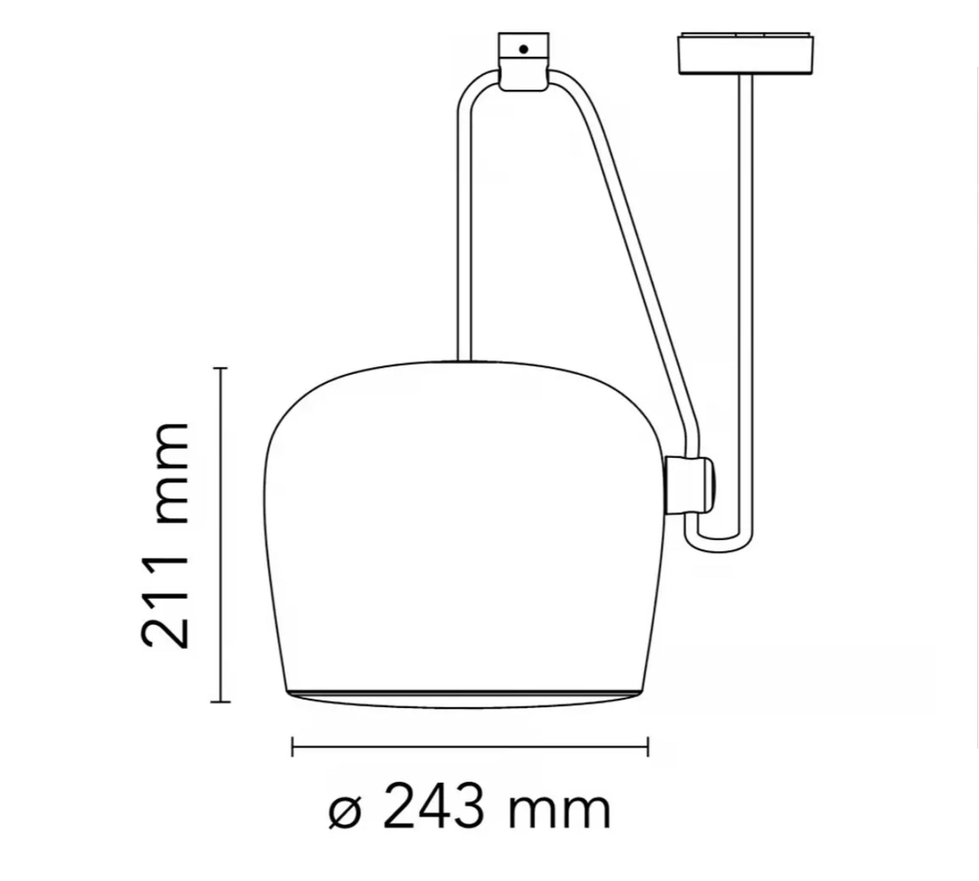 Aim Pendelleuchte Aluminium Schwarz