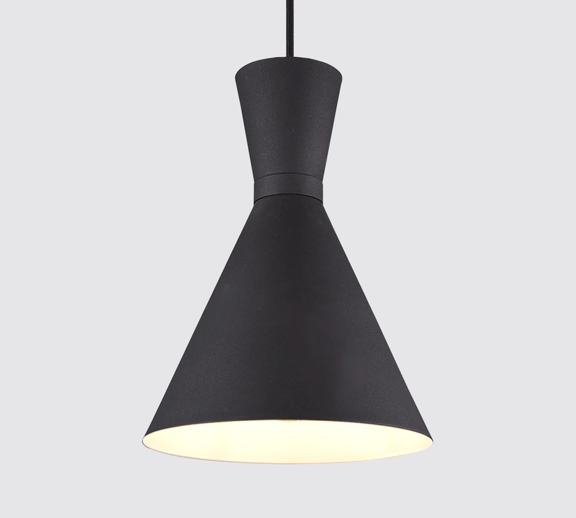 1-Light Pendant Light Aluminum Black