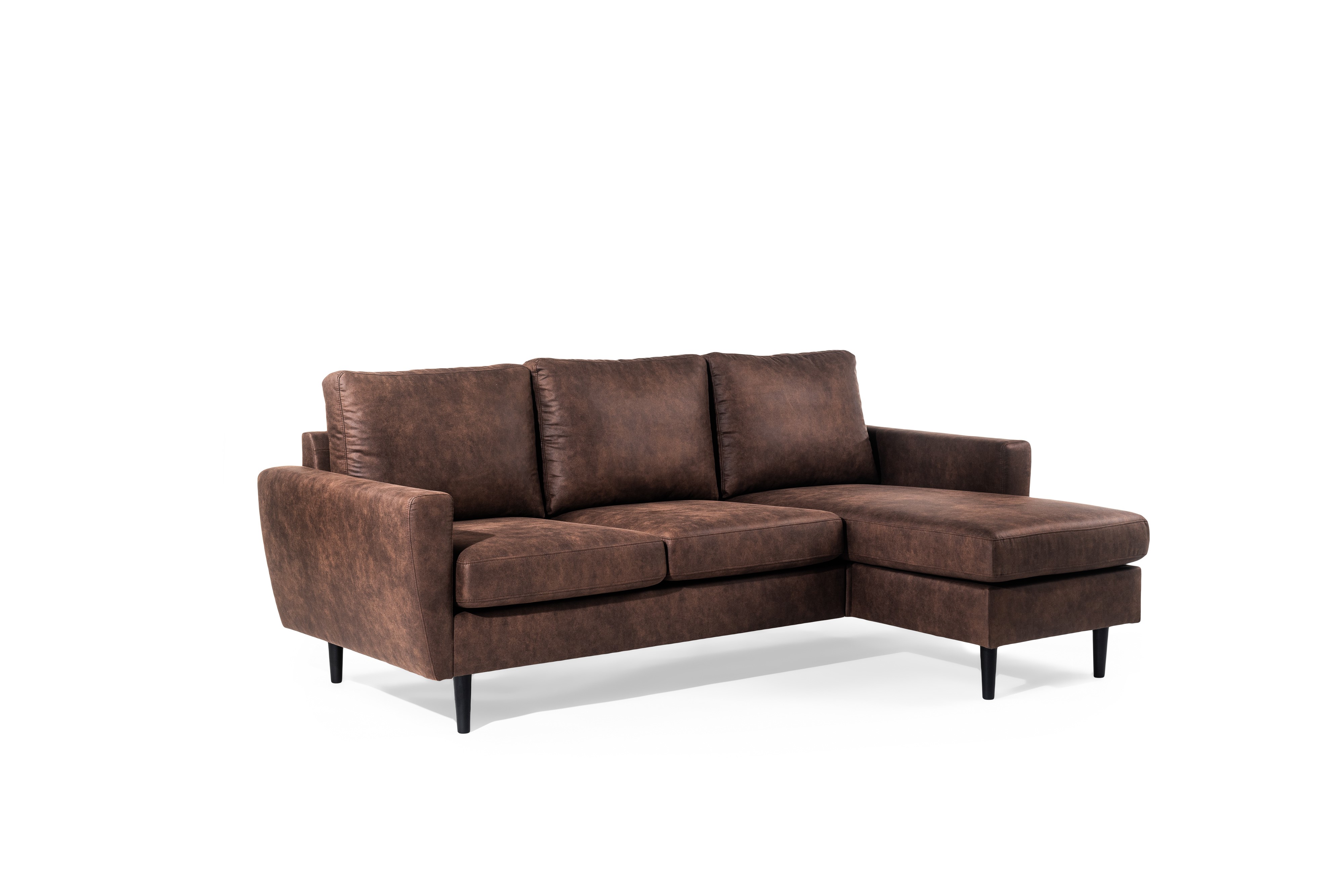 Sofa 3-Seater Chaiselongue Left Right Savannah Brown