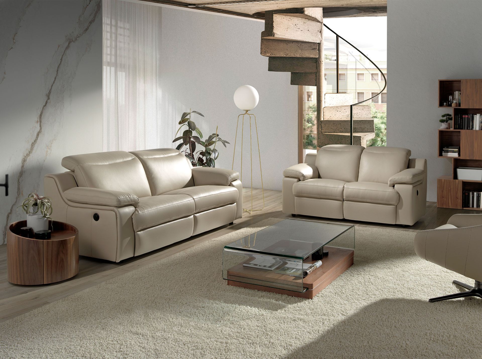 Comodino Marrone  Ø 53cm