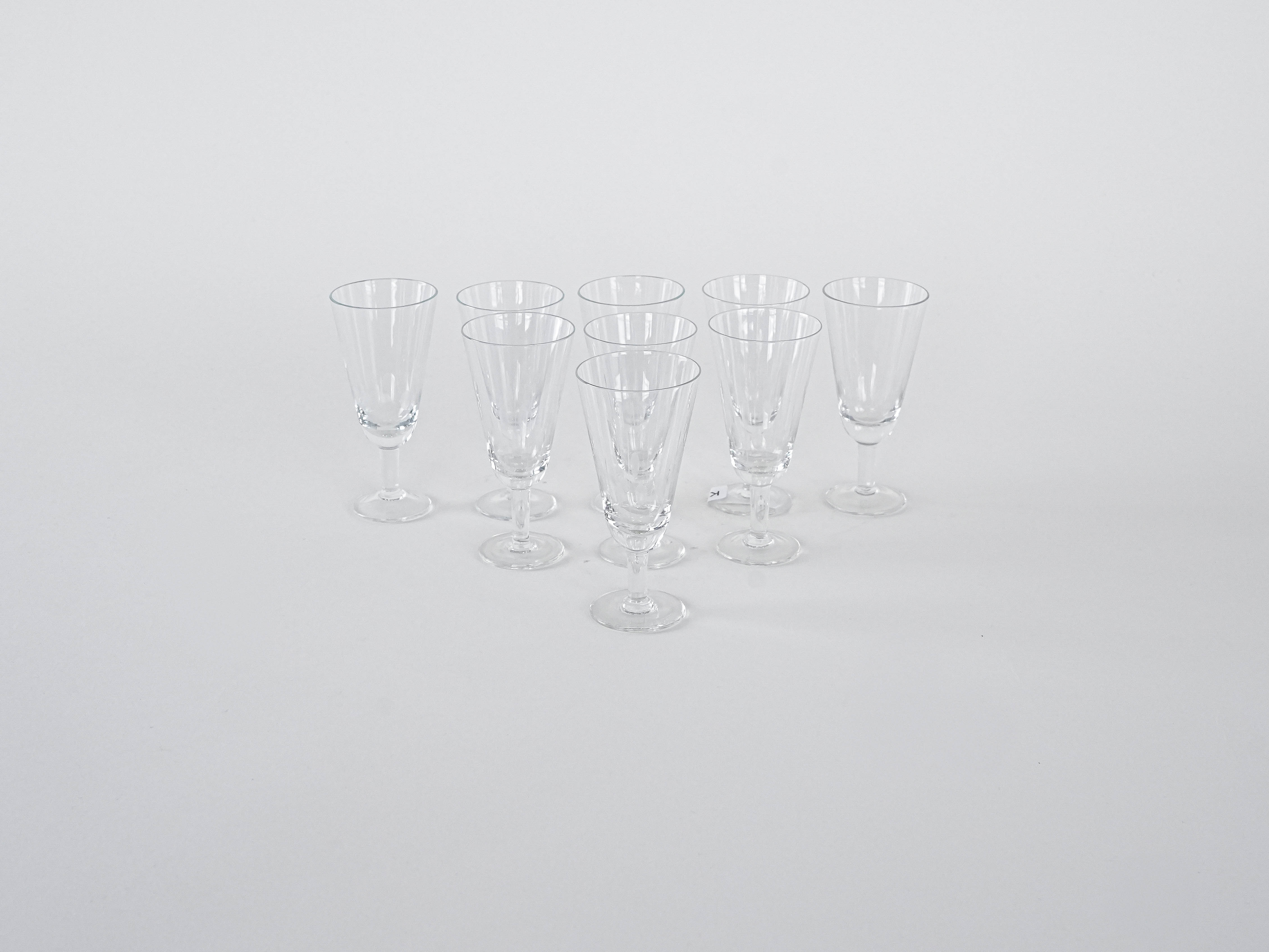9x Kristallgläser Transparent