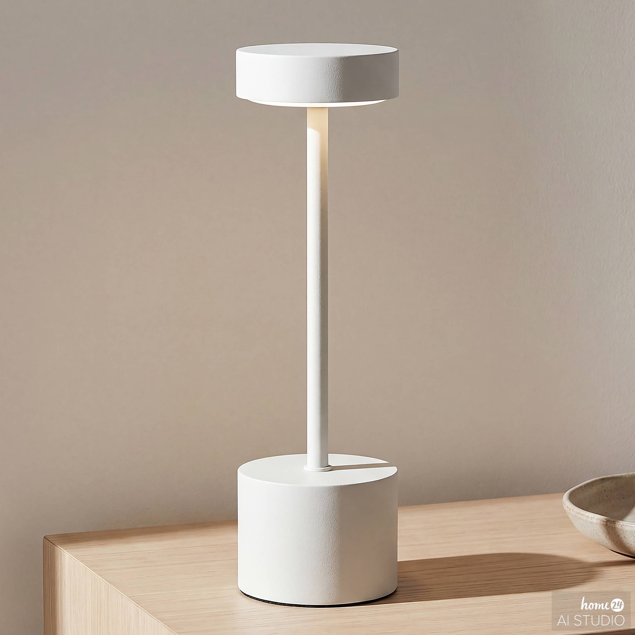 Lim Akku-Tischleuchte Eisen Beige