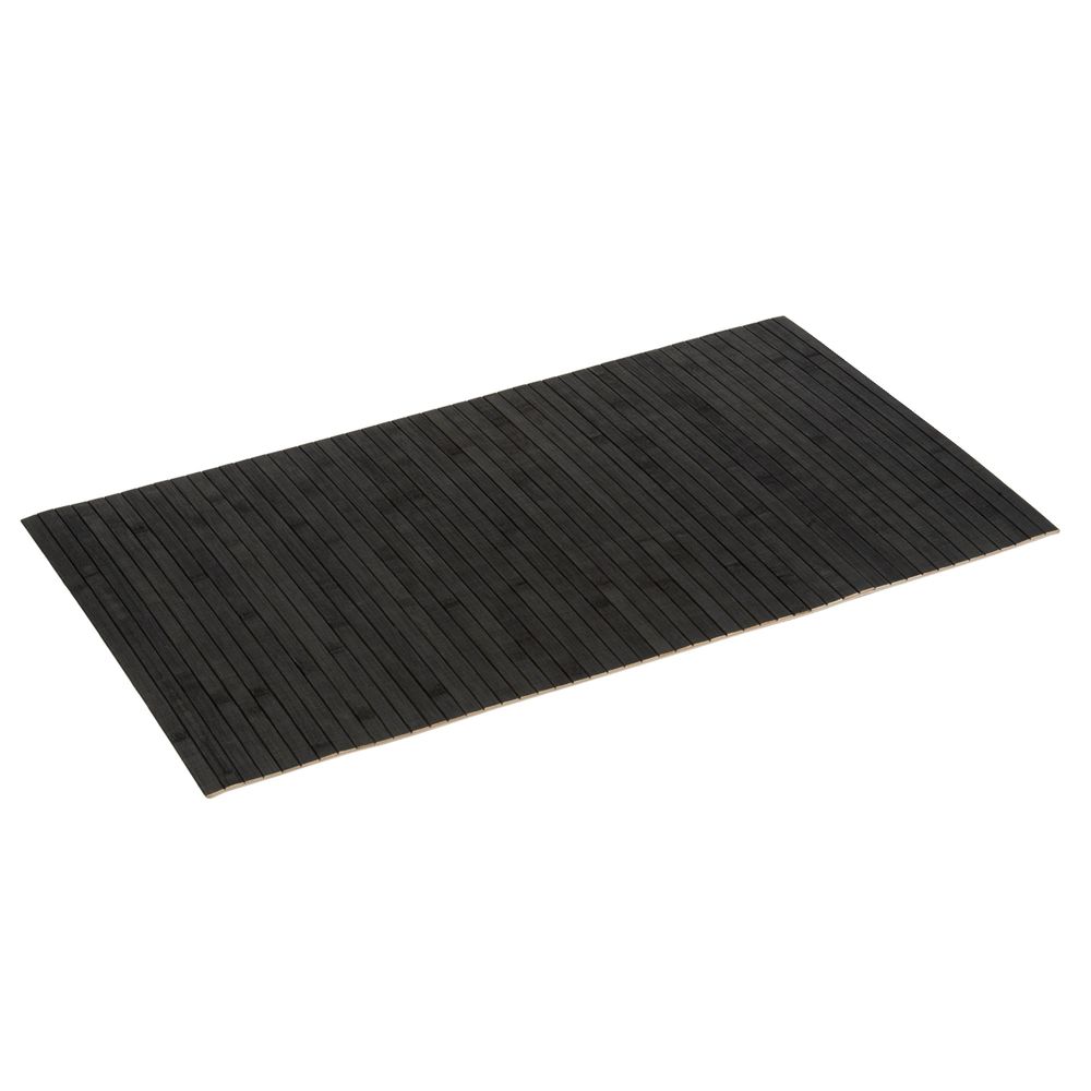 Badematte aus Bambus Schwarz