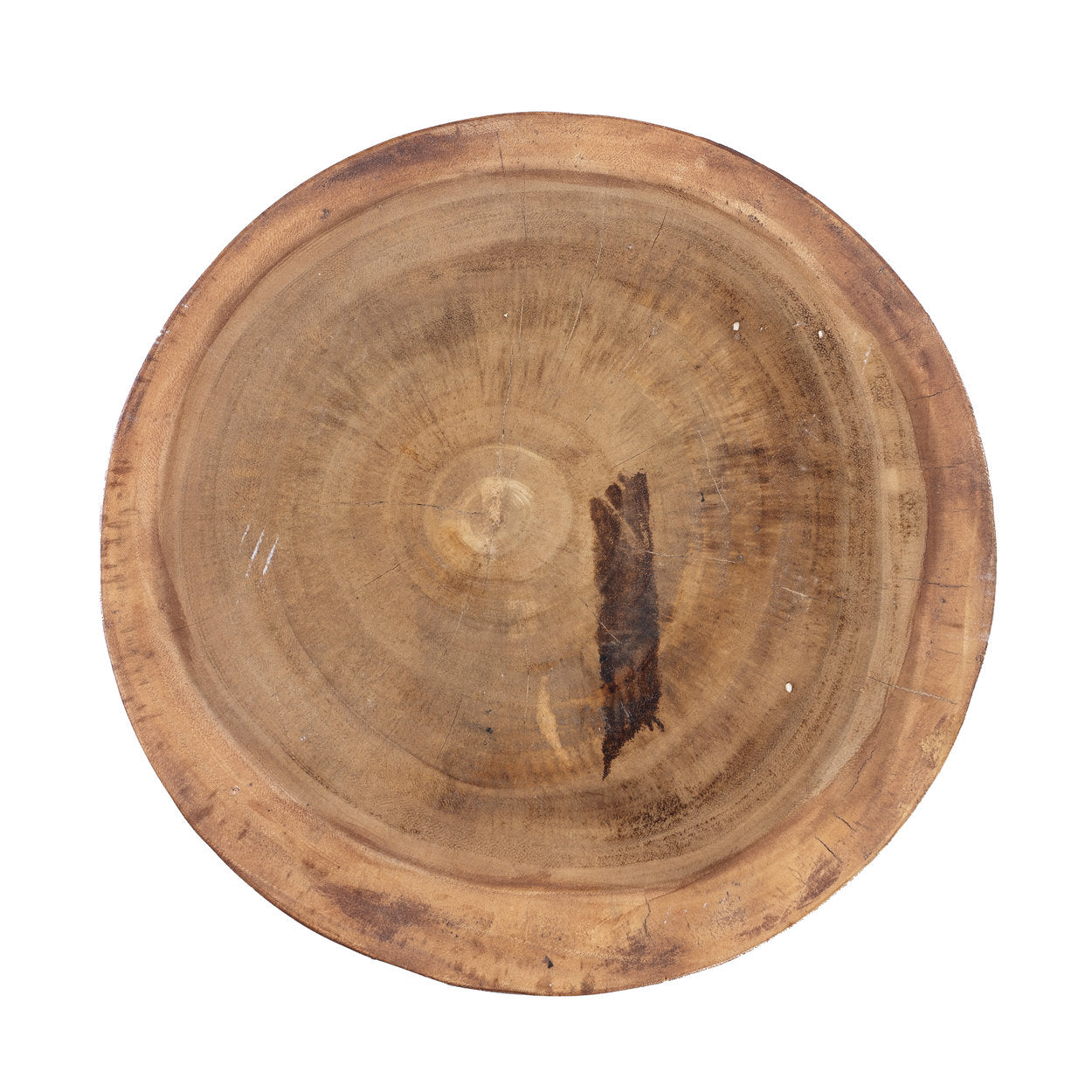 Der Massaka Hocker Natur ø30cm