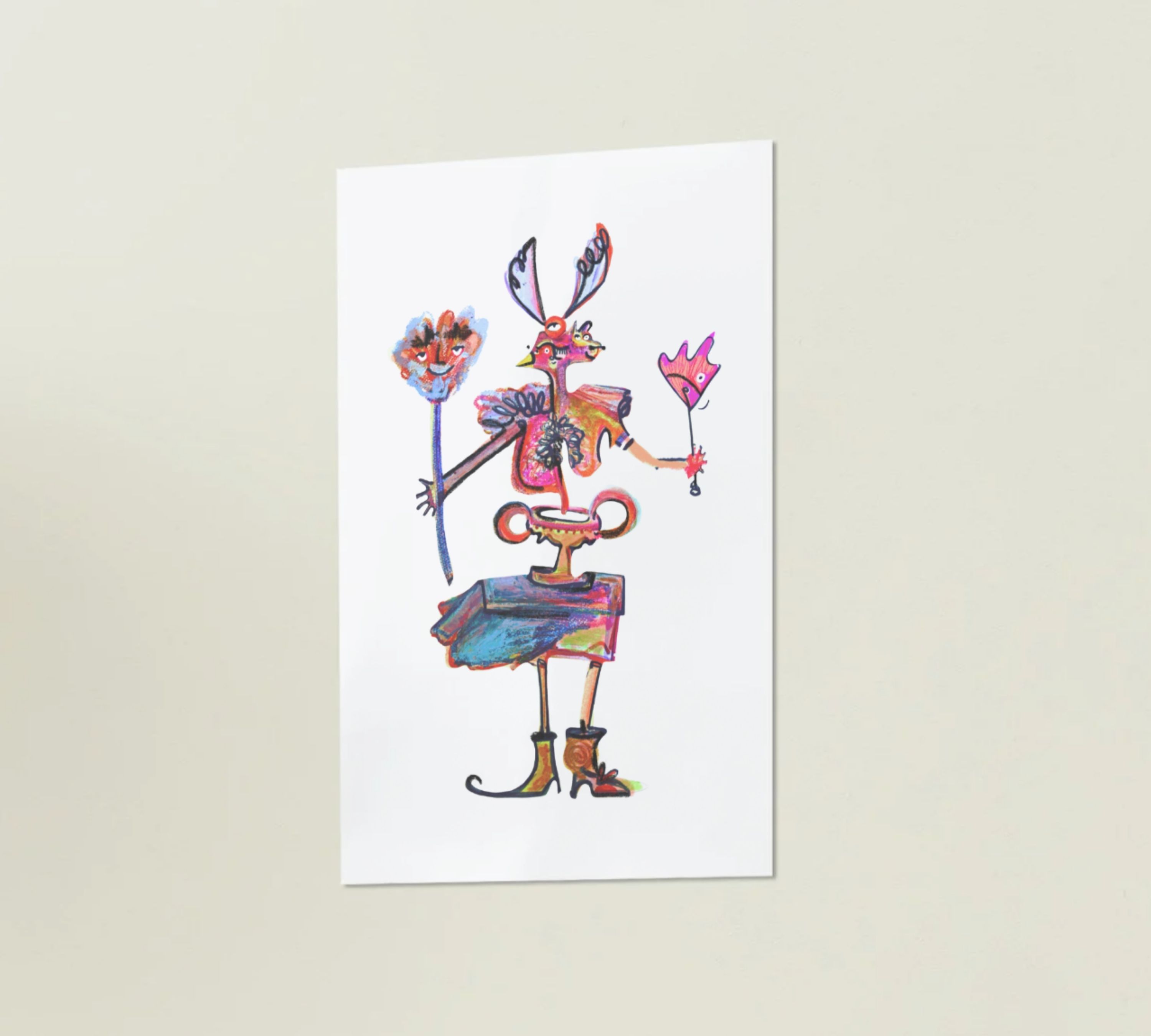 Hekate Kunstdruck Mehrfarbig