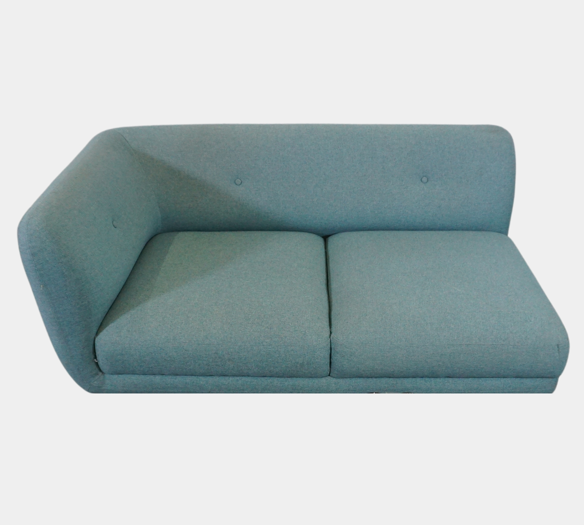 Alfred 2-Sitzer Modul Rechts Blau Olena Aqua