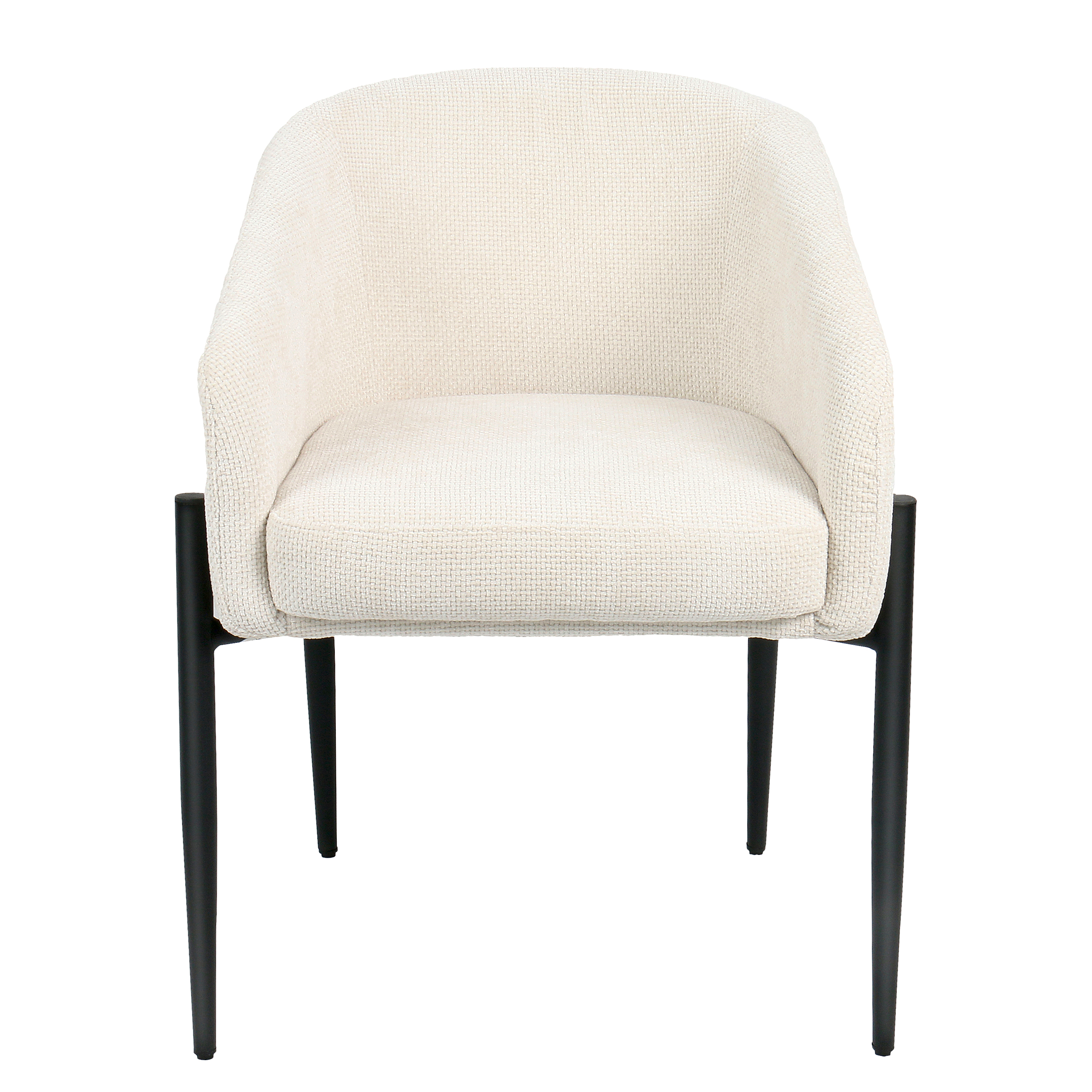 Stensved Polsterstuhl Eisen Textil Beige