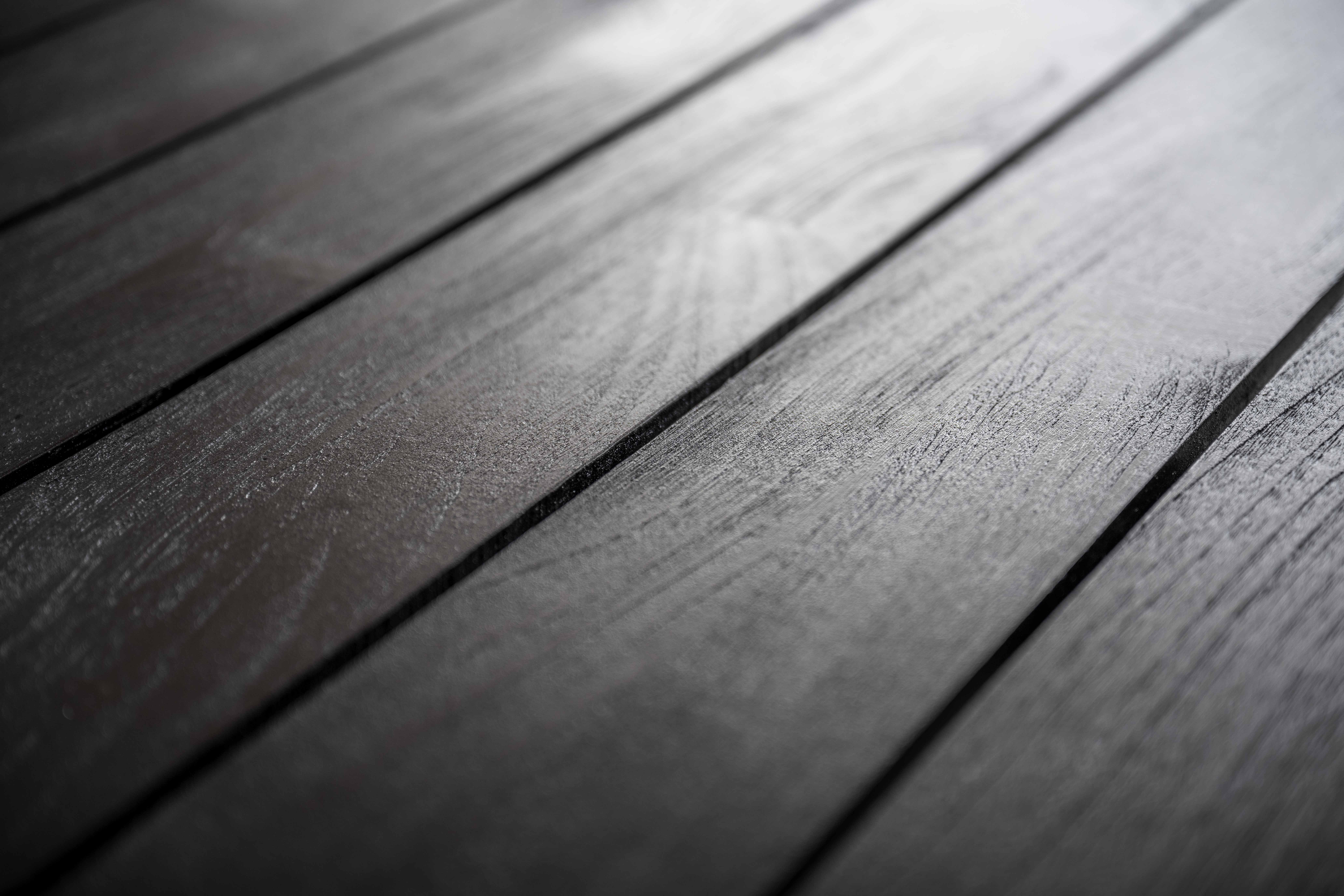 NERO Esstisch Teakholz Schwarz 300x100 cm