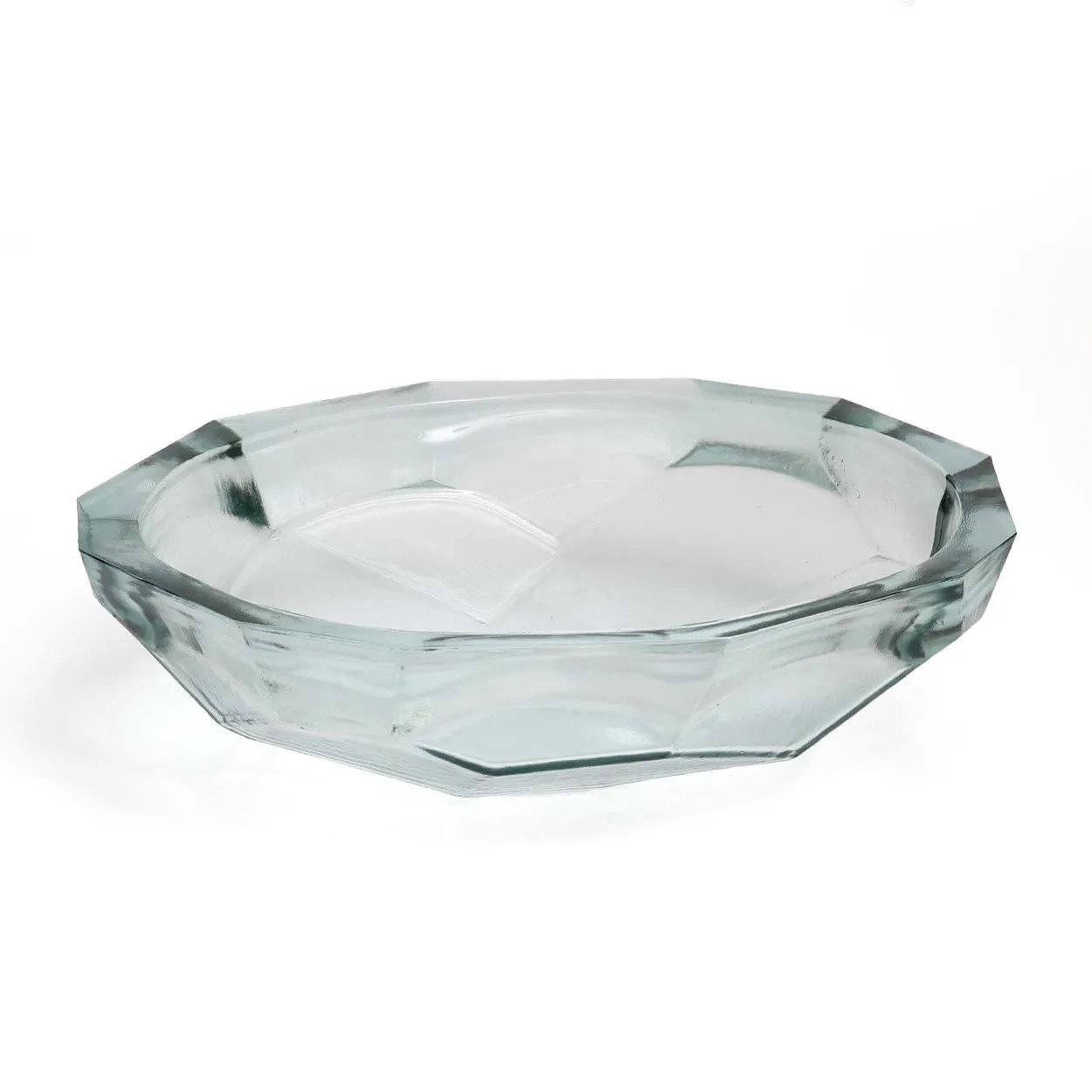 Origami Schale Hellblau Glas