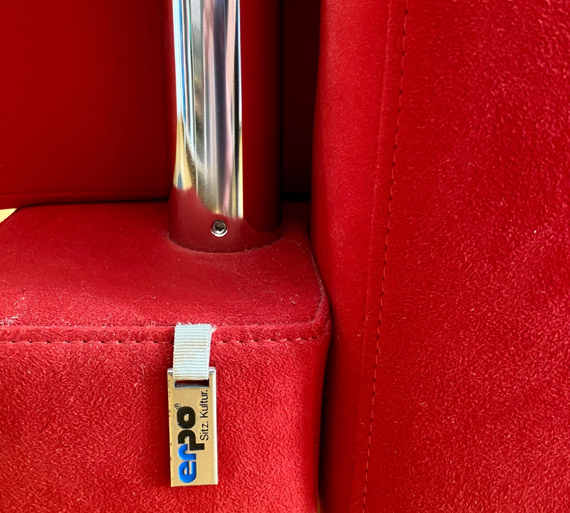 Sofa Erpo Textil Rot