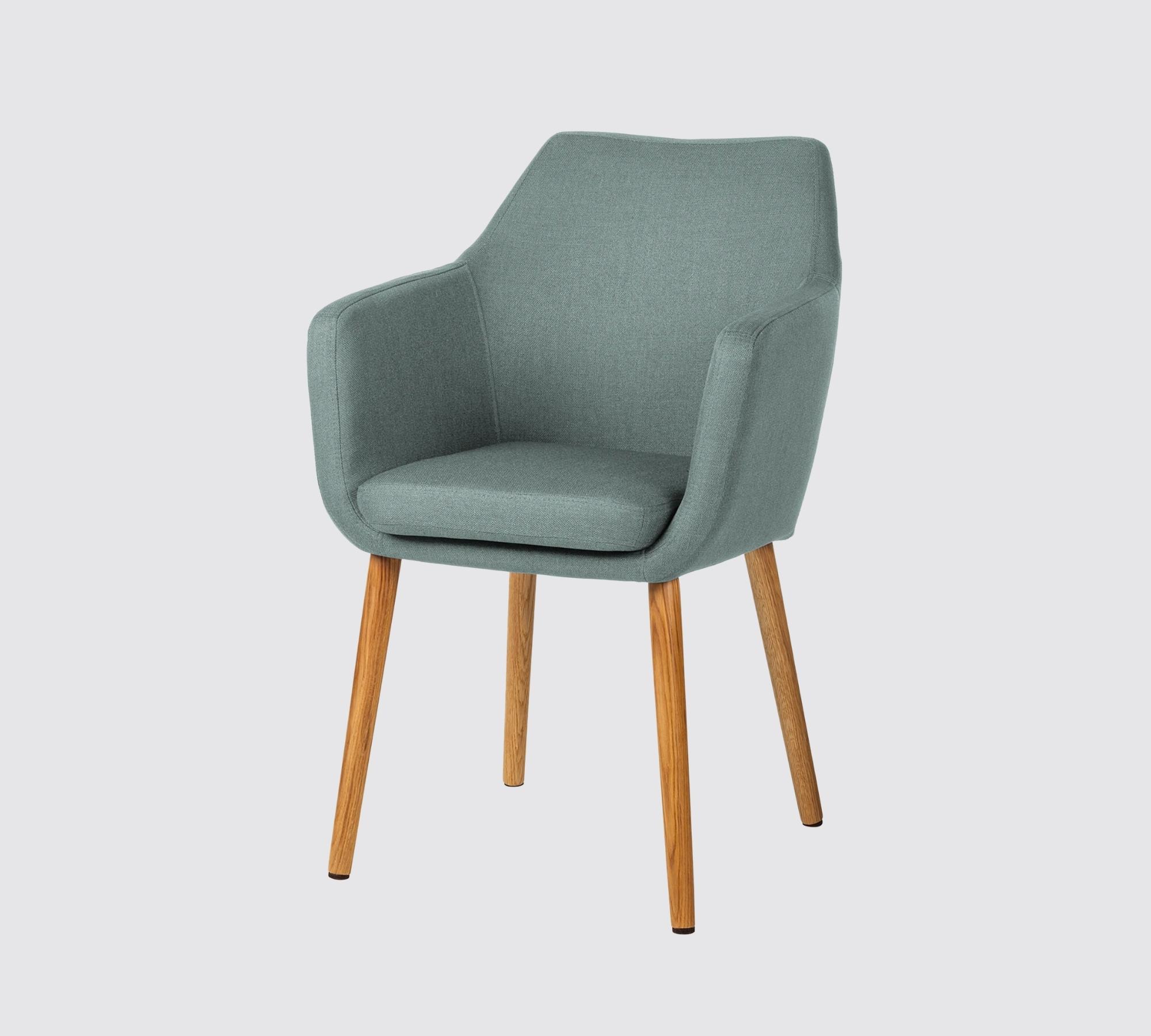 Armchair NICHOLAS Fabric: Mintgrey Single chair