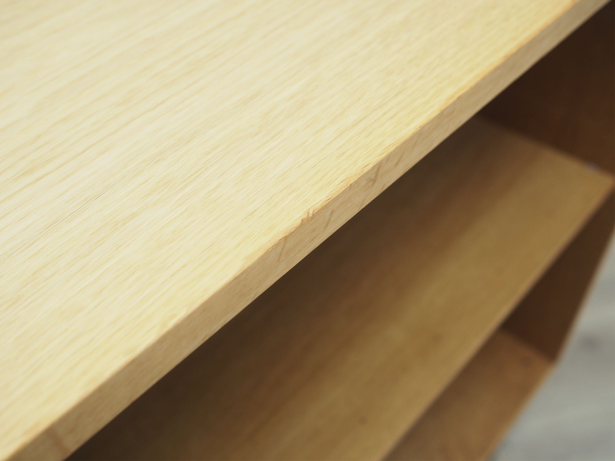 Vintage bookshelf, ash wood, brown, 1970s