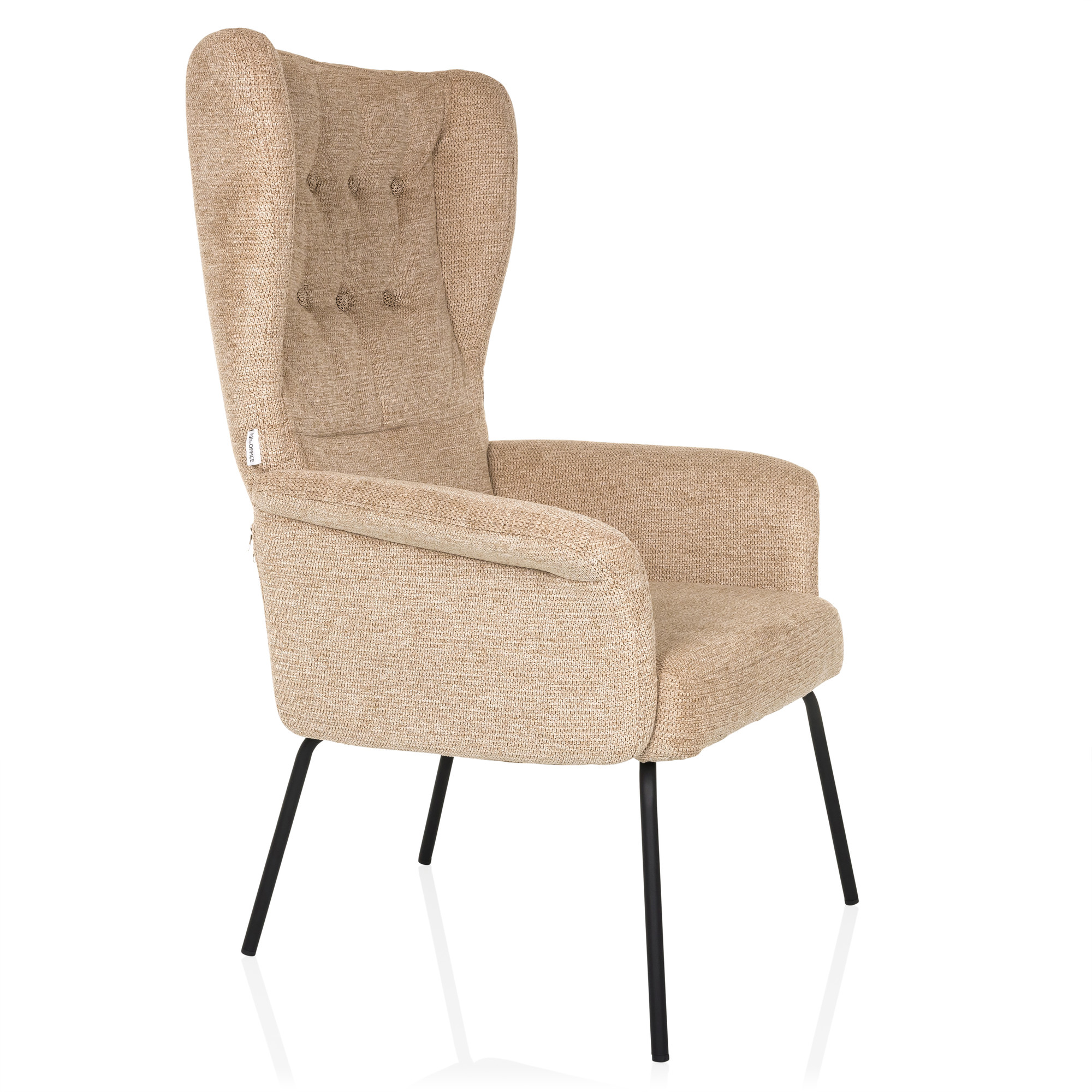 HAVENIO Sessel Stoff Beige