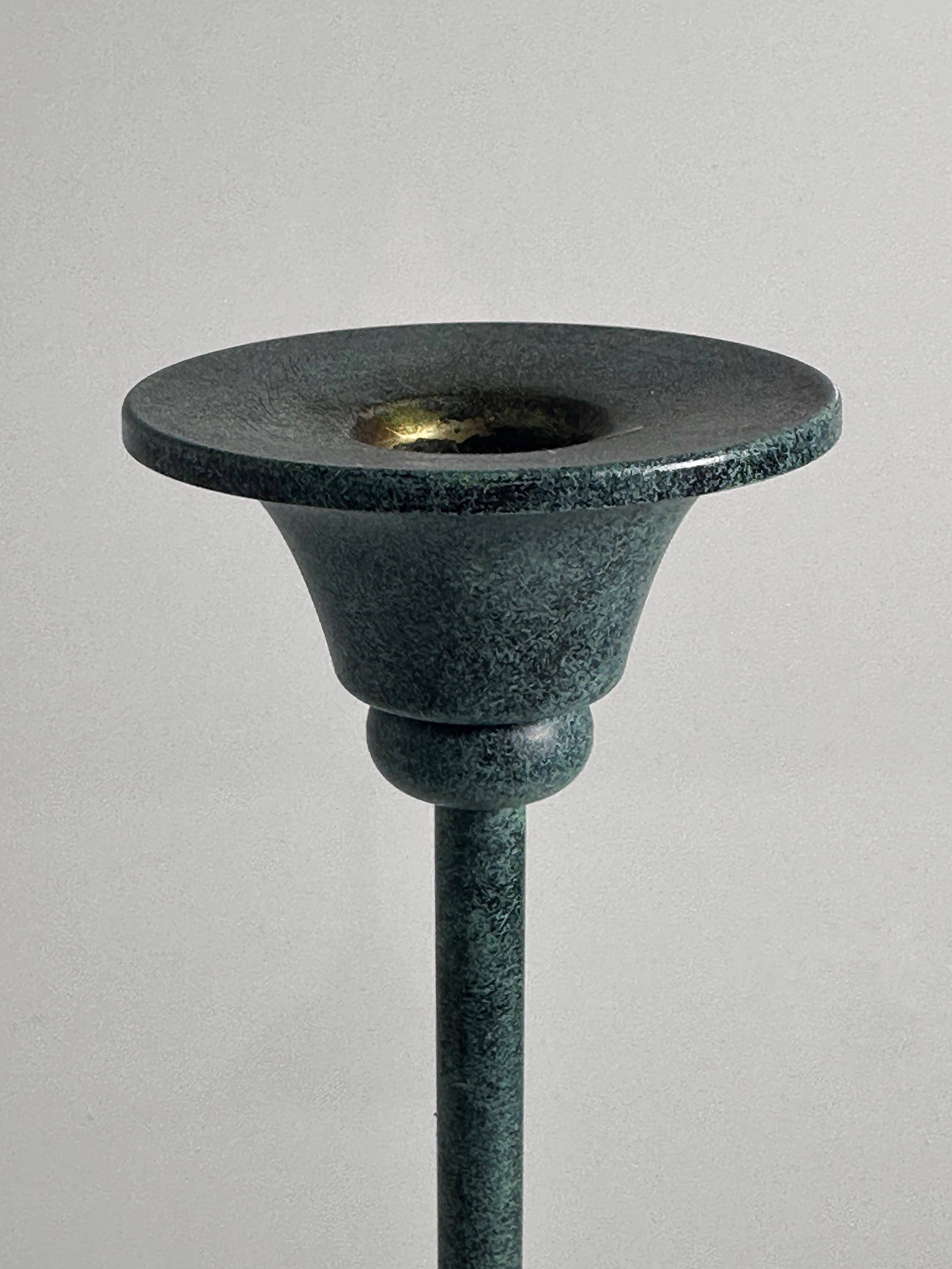 Vintage candlestick metal 1980s