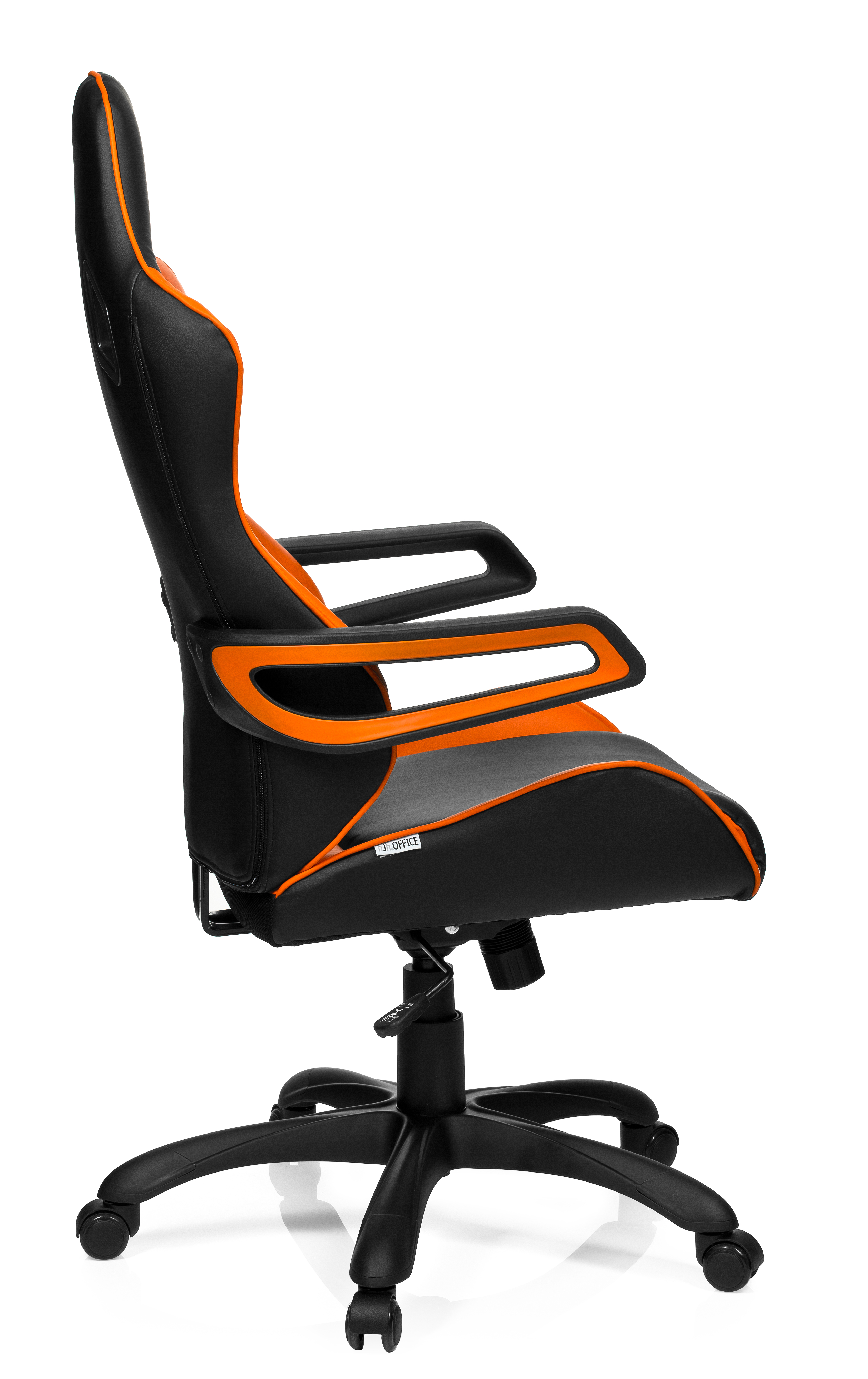 Game Pro Drehstuhl Kunstleder Schwarz Orange