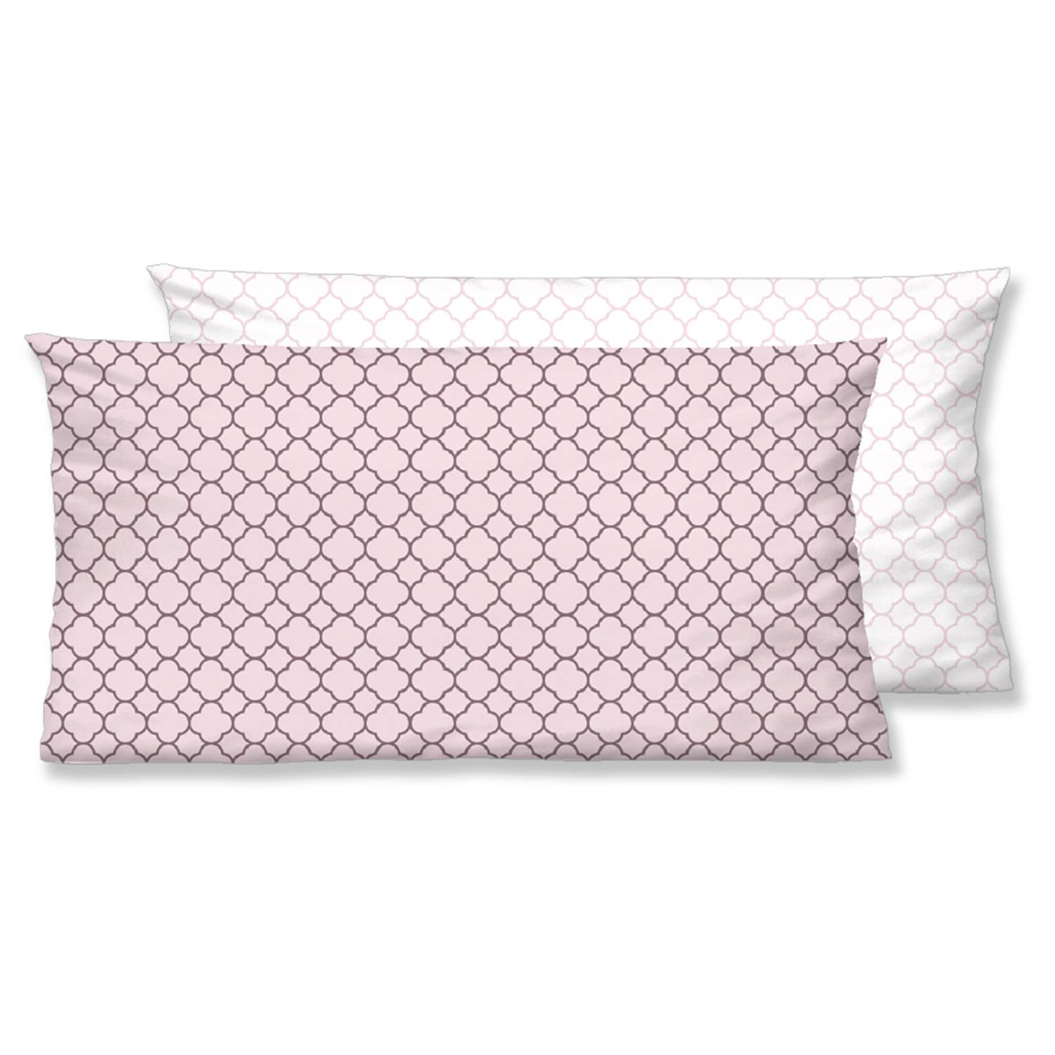 Kopfkissenbezug Mako-Satin Rosa 80 x 40 cm