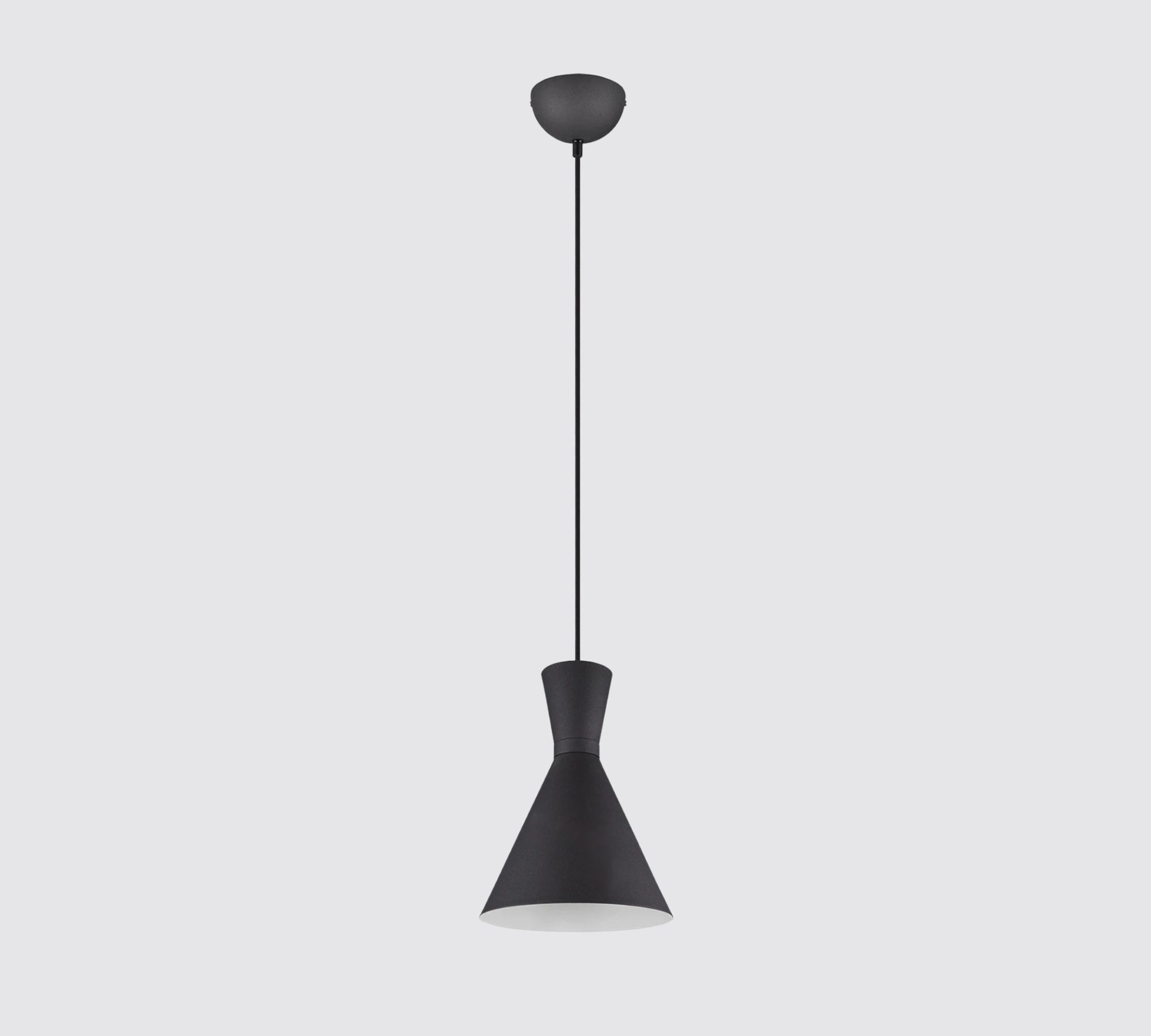 1-Light Pendant Light Aluminum Black