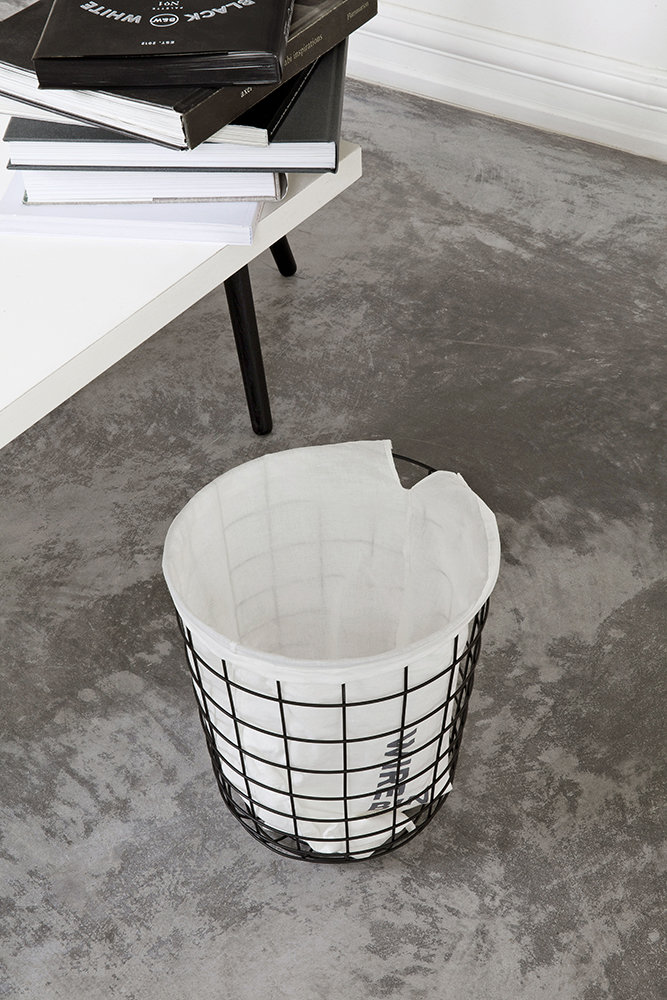 Wire Bin Papierkorb Schwarz