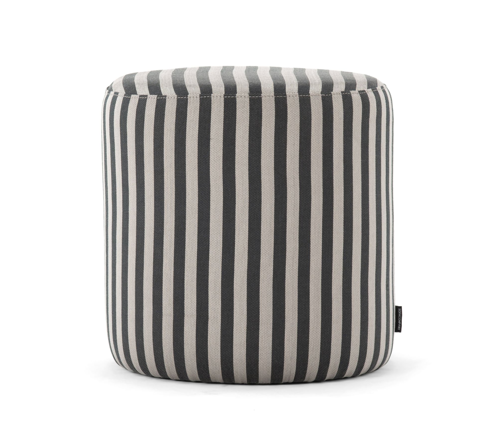 Pouf No. 8 Straight Latte Black