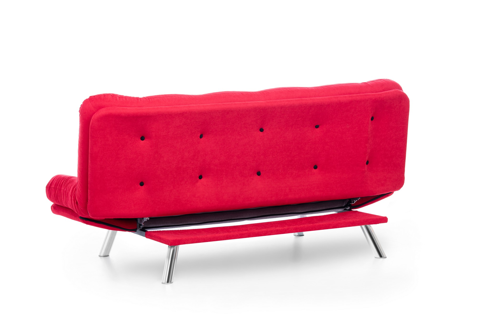 Misa Schlafsofa 3-Sitzer Rot