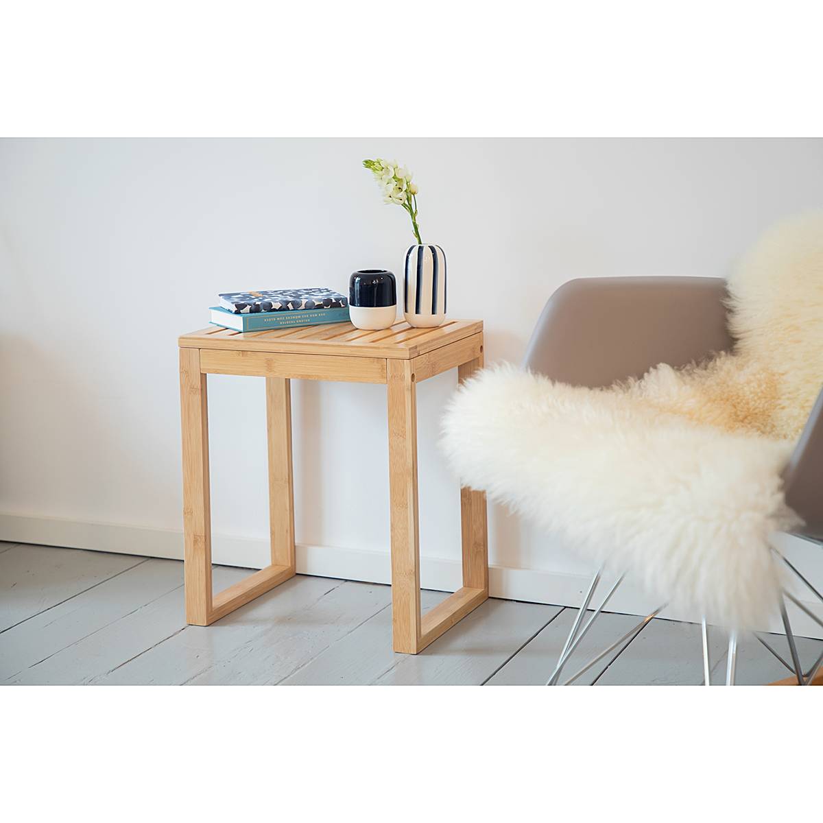 Bathroom stool Bambusa Bamboo Natural