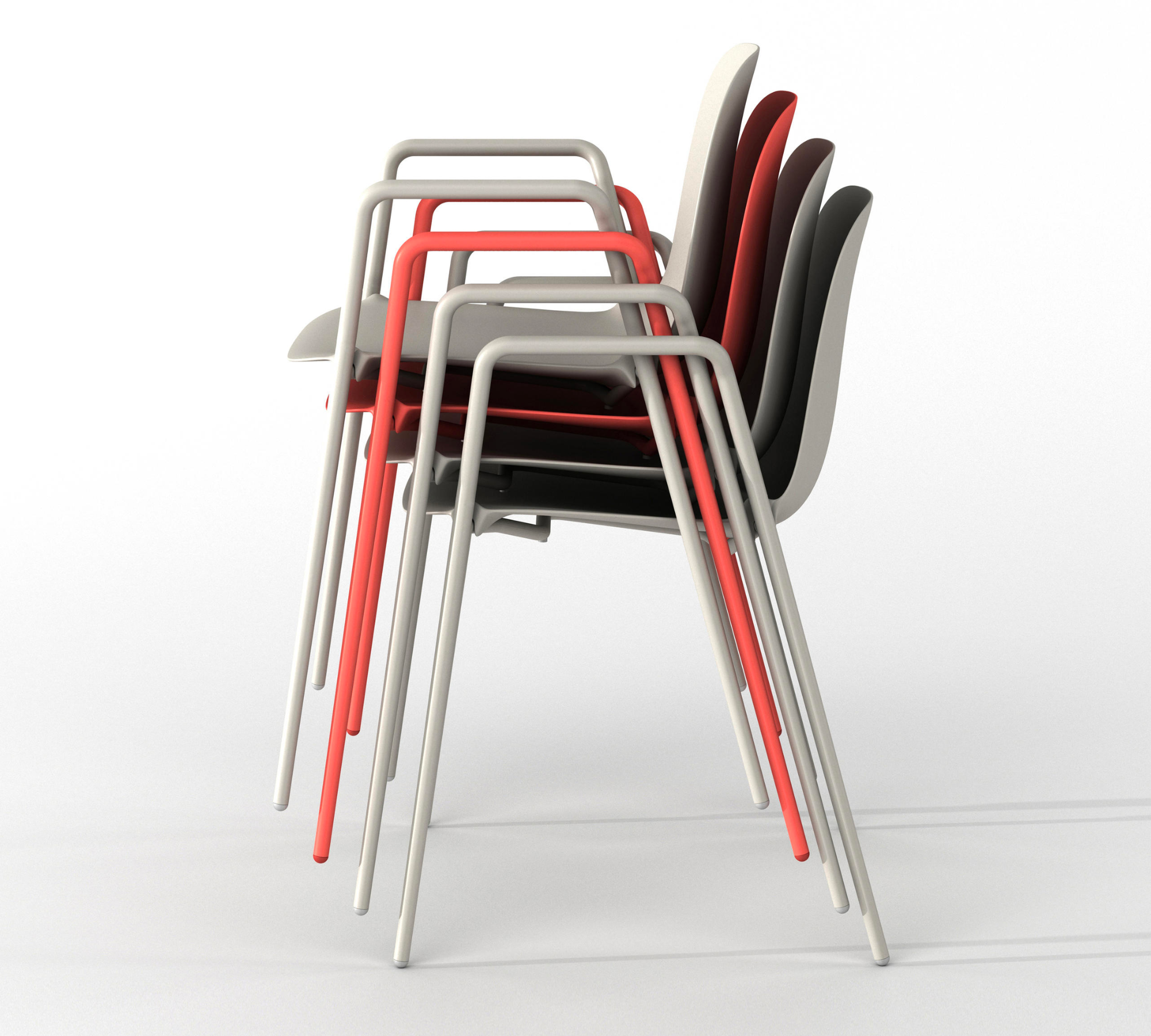 Dogo P Armchair Plastic Metal White