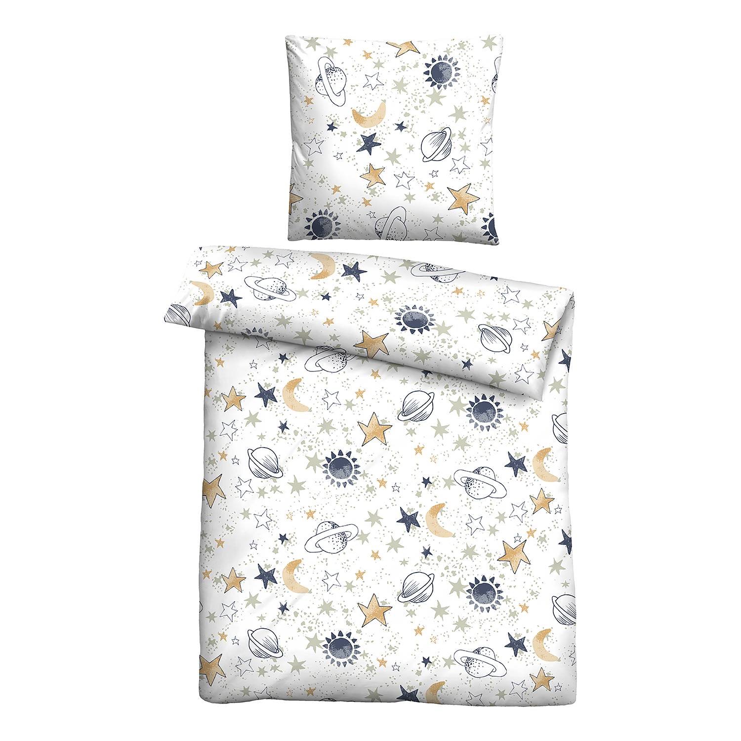 Universe Bedding Cotton White 135x200cm Pillow 80x80cm