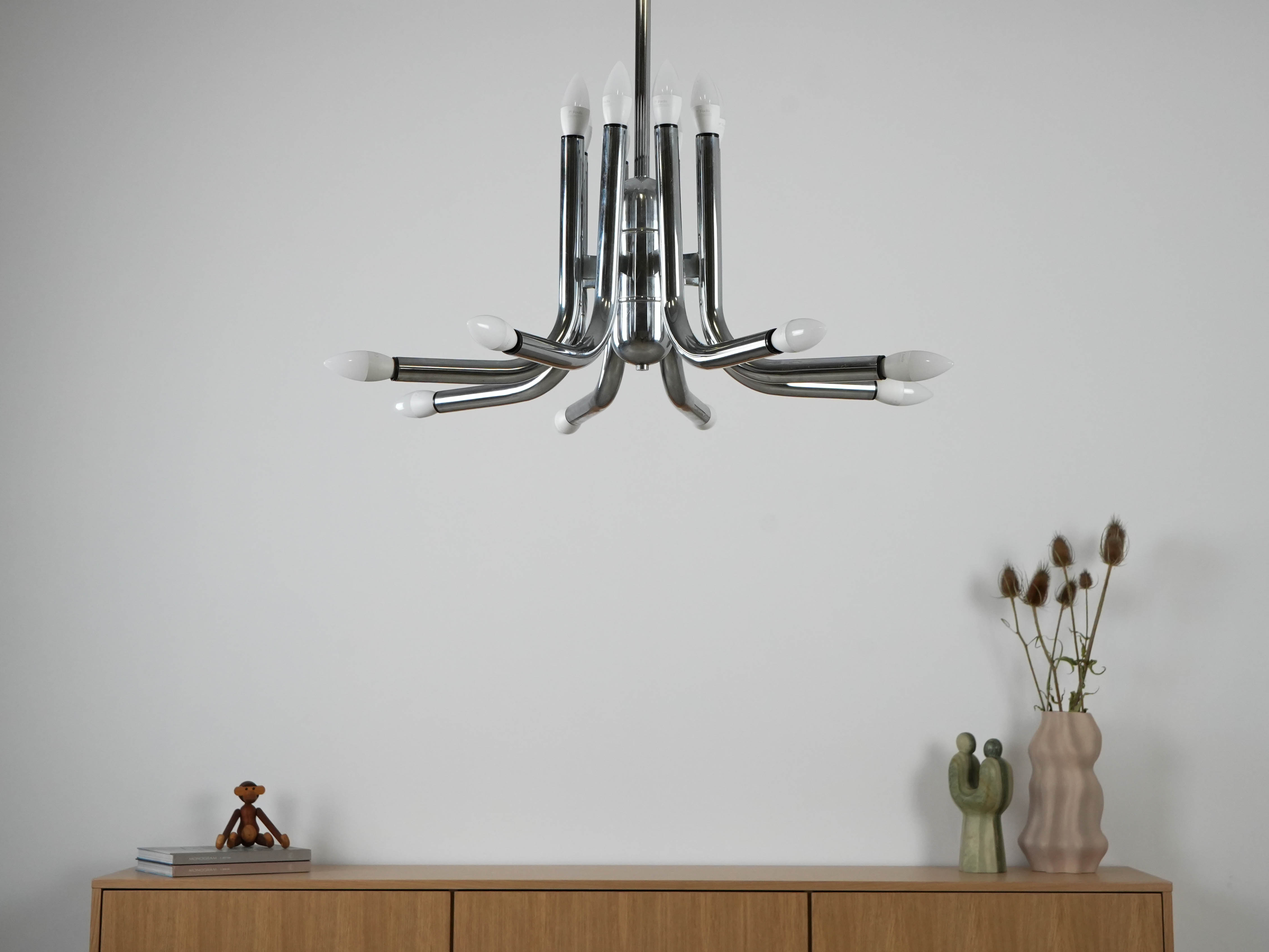 Pendelleuchte Metall 1970er Jahre