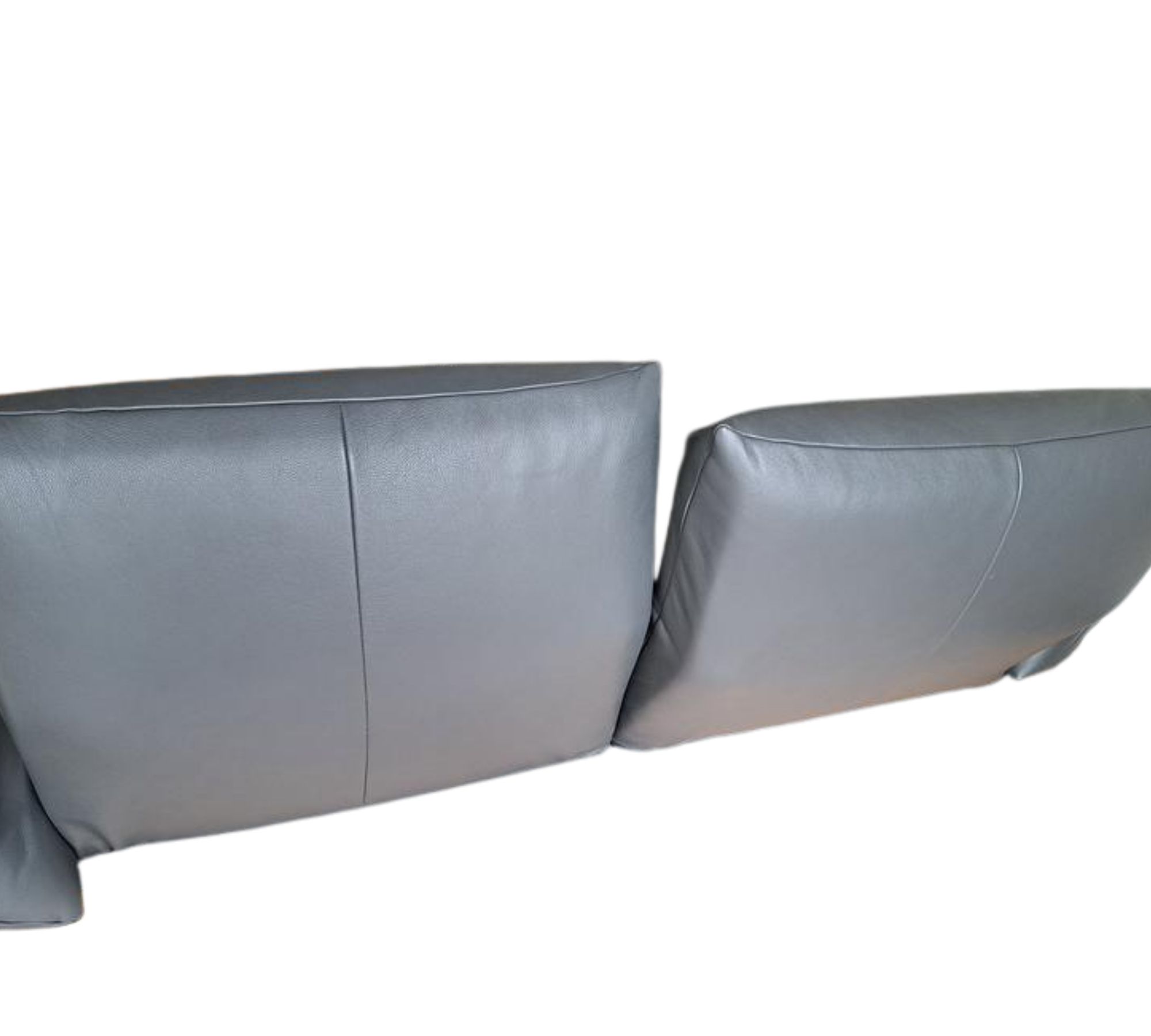 Ecksofa Leder Anthrazit
