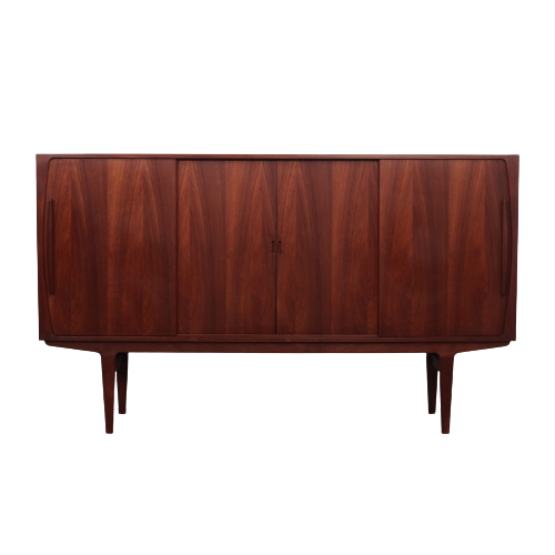 Vintage Highboard in legno di teak marrone anni '60