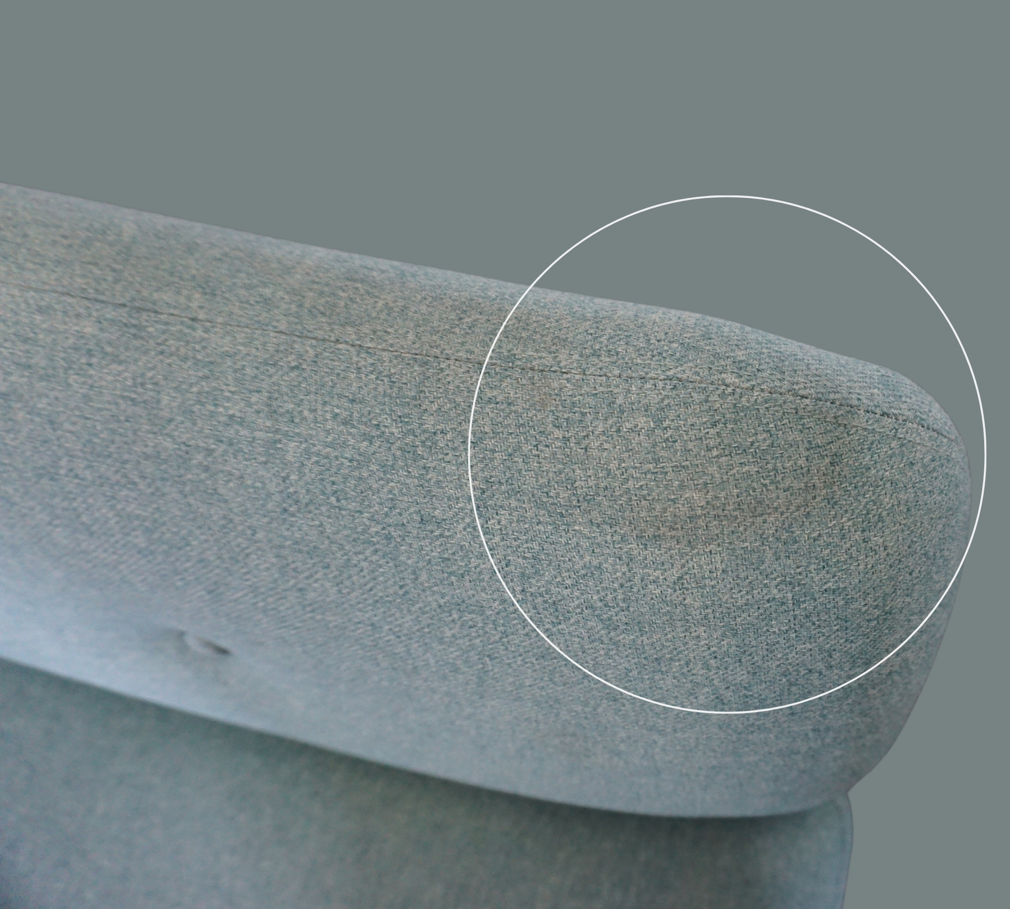 Alfred 2-Sitzer Modul Rechts Blau Olena Aqua