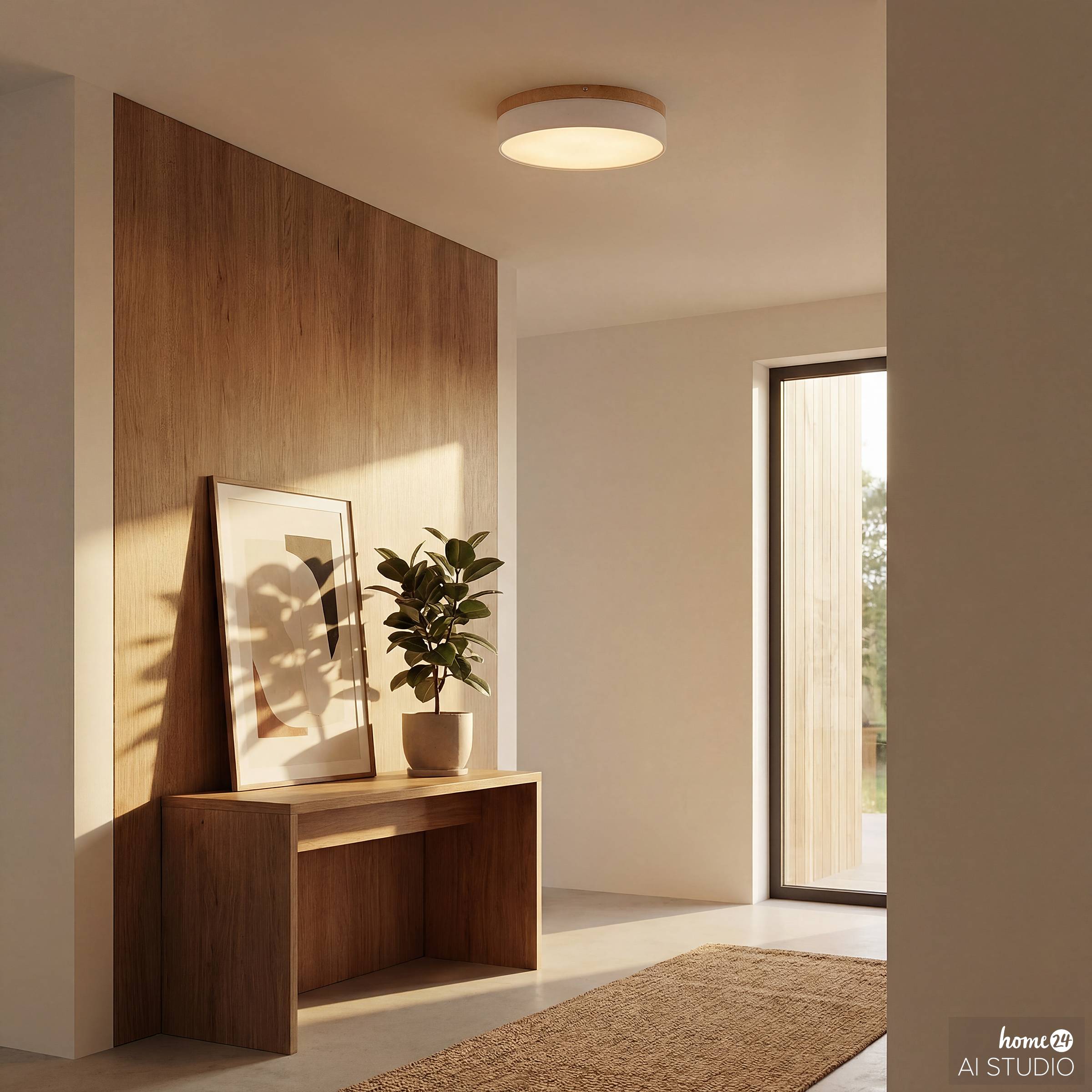 TENEO Ceiling Light 1-Light Iron White