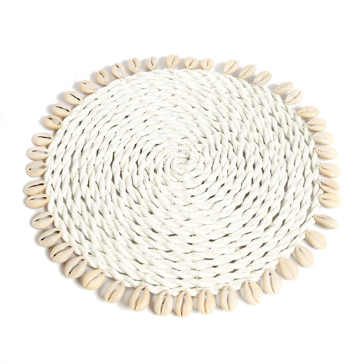 The Seagrass Basket Coaster - White