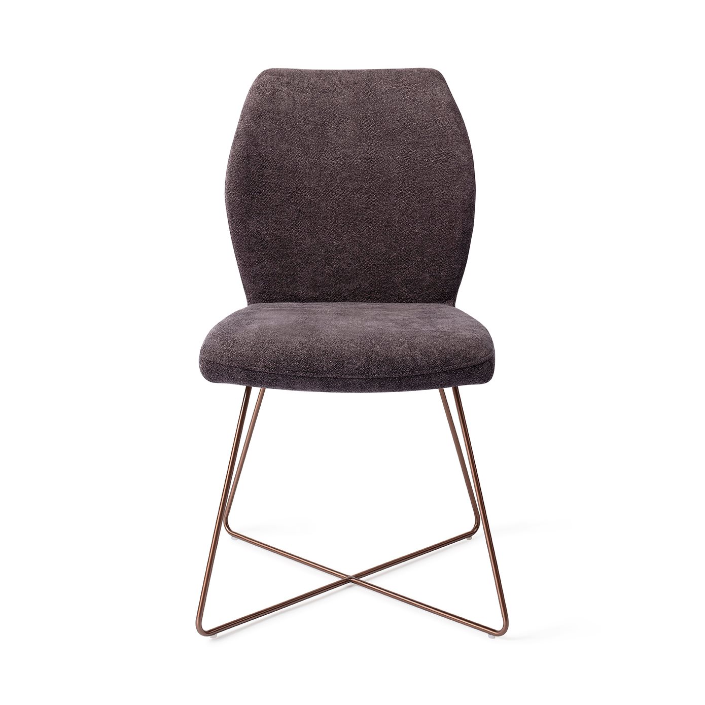 Ikata Dining chair Cross Almost Black
