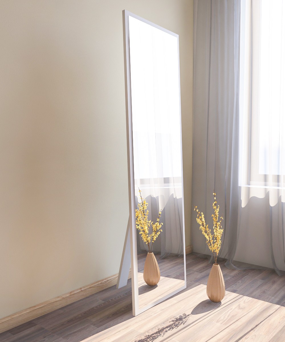 Tessa Standing Mirror White 50cm x 160cm