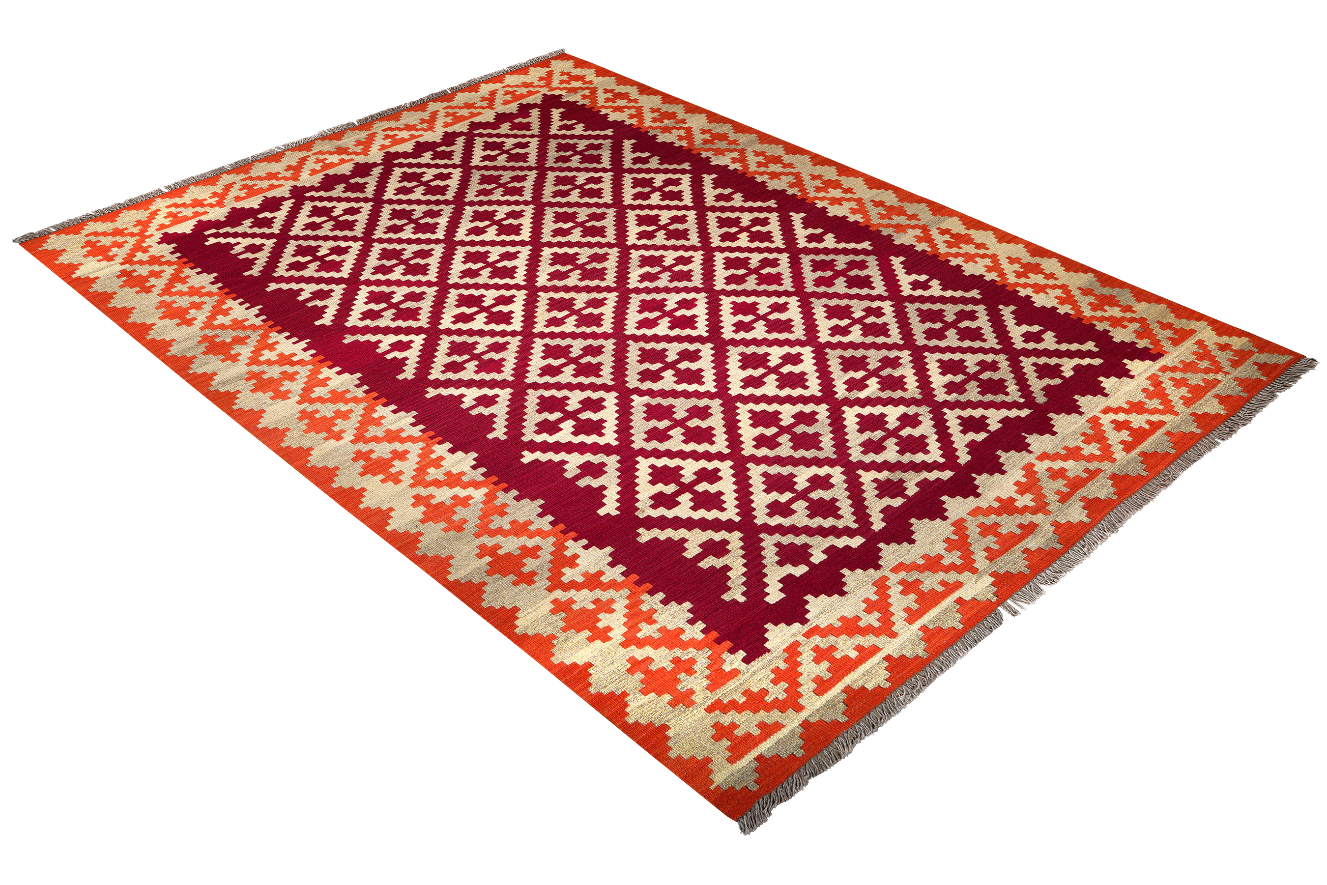 Kilim Gashgai Teppich Wolle Mehrfarbig