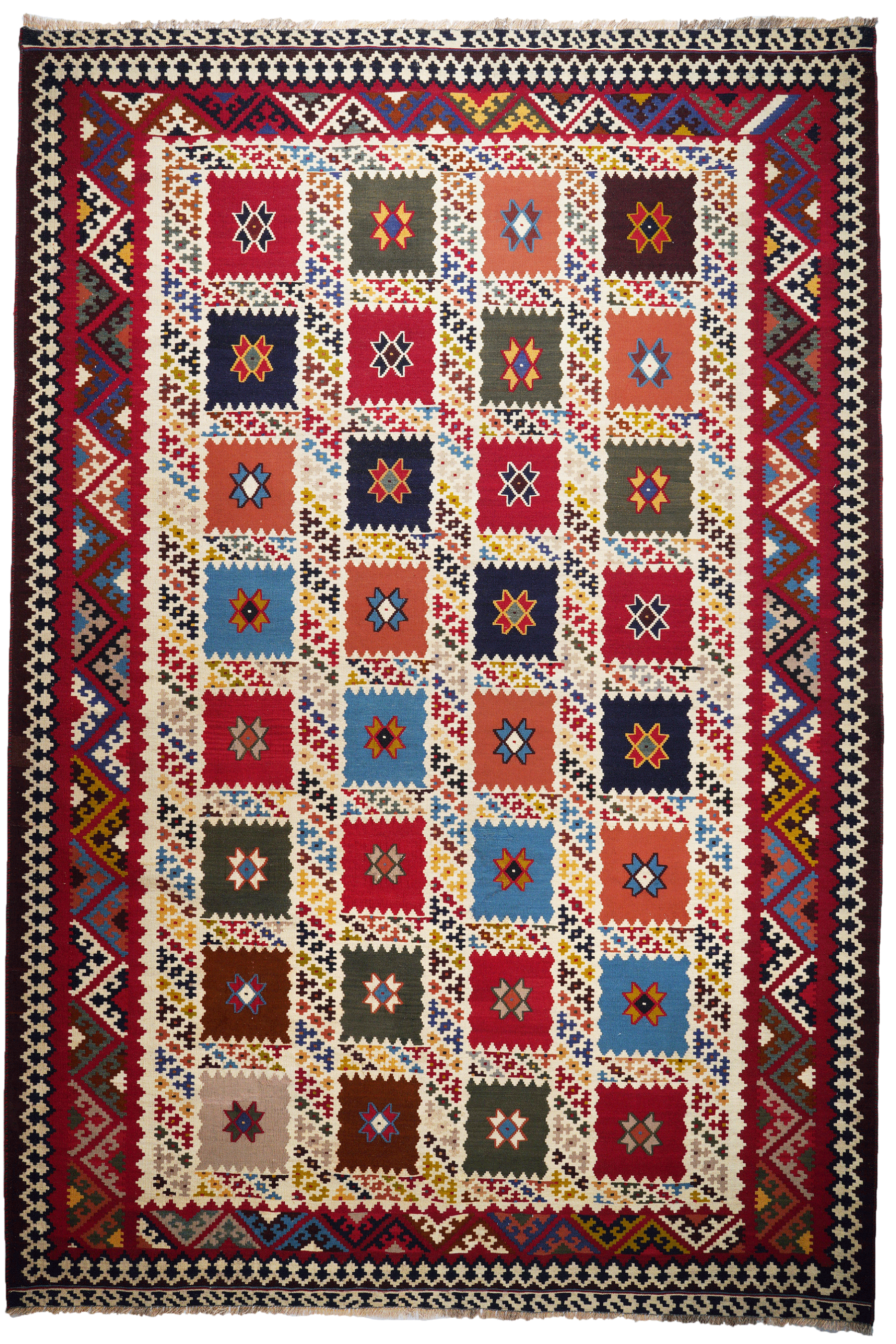Kilim Gashgai Teppich Mehrfarbig