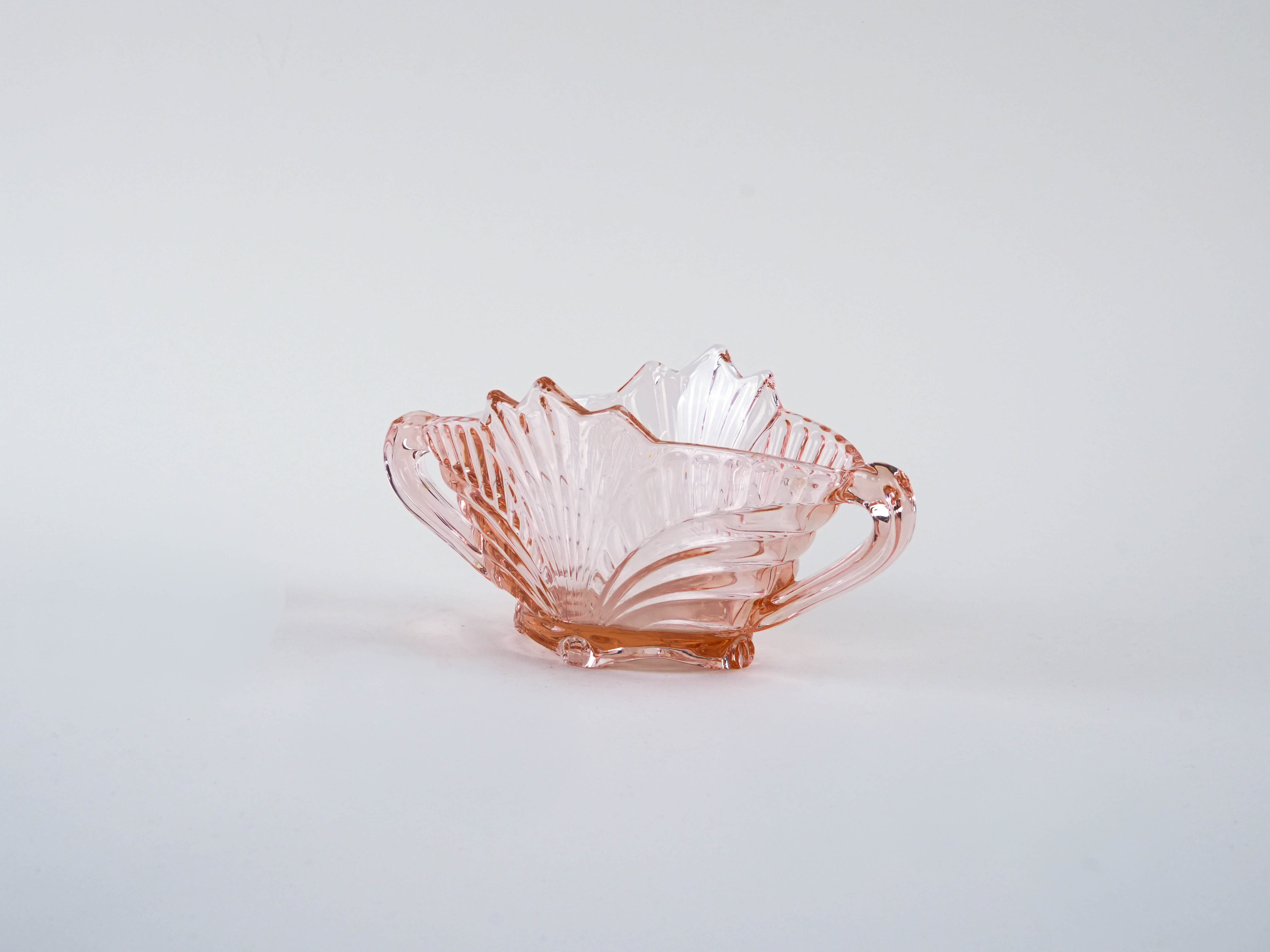 Glasschale Rosa 1970er Jahre