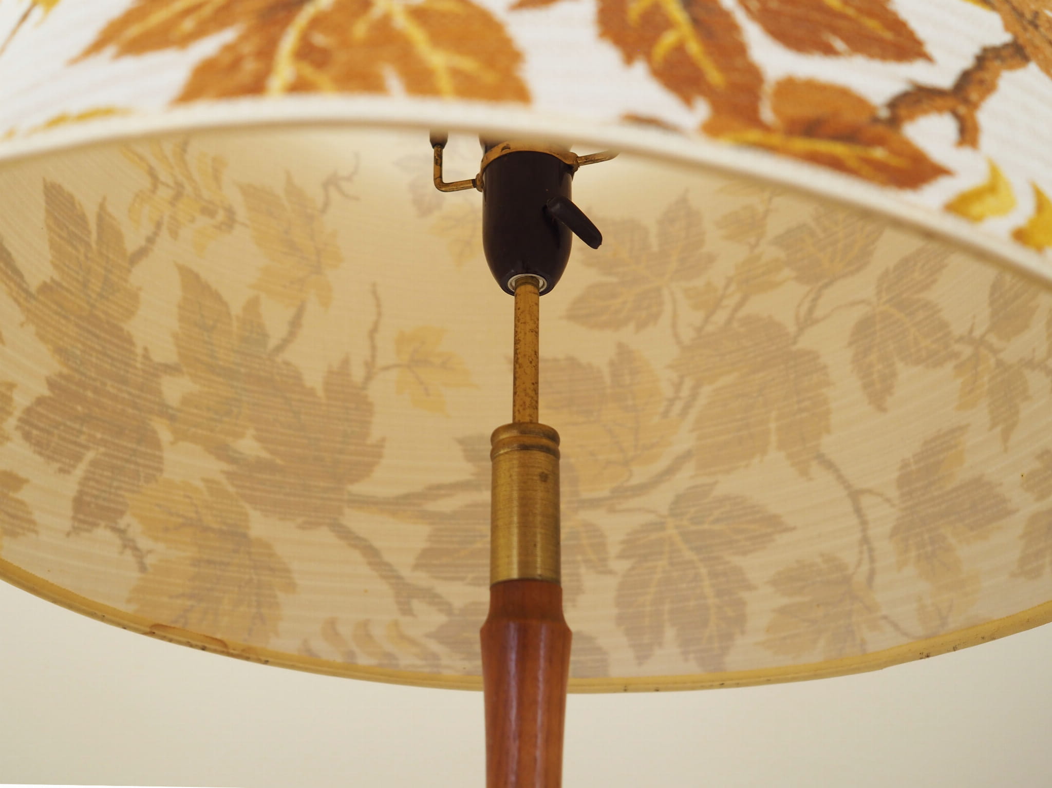 Floor lamp wood metal multicolor 1970s