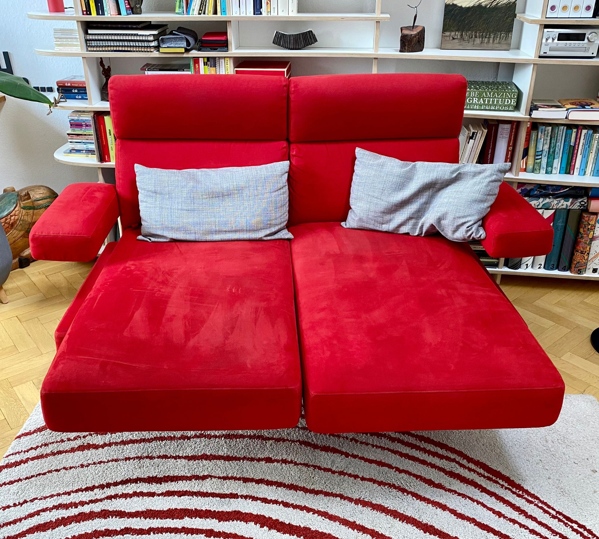Sofa Erpo Textil Rot